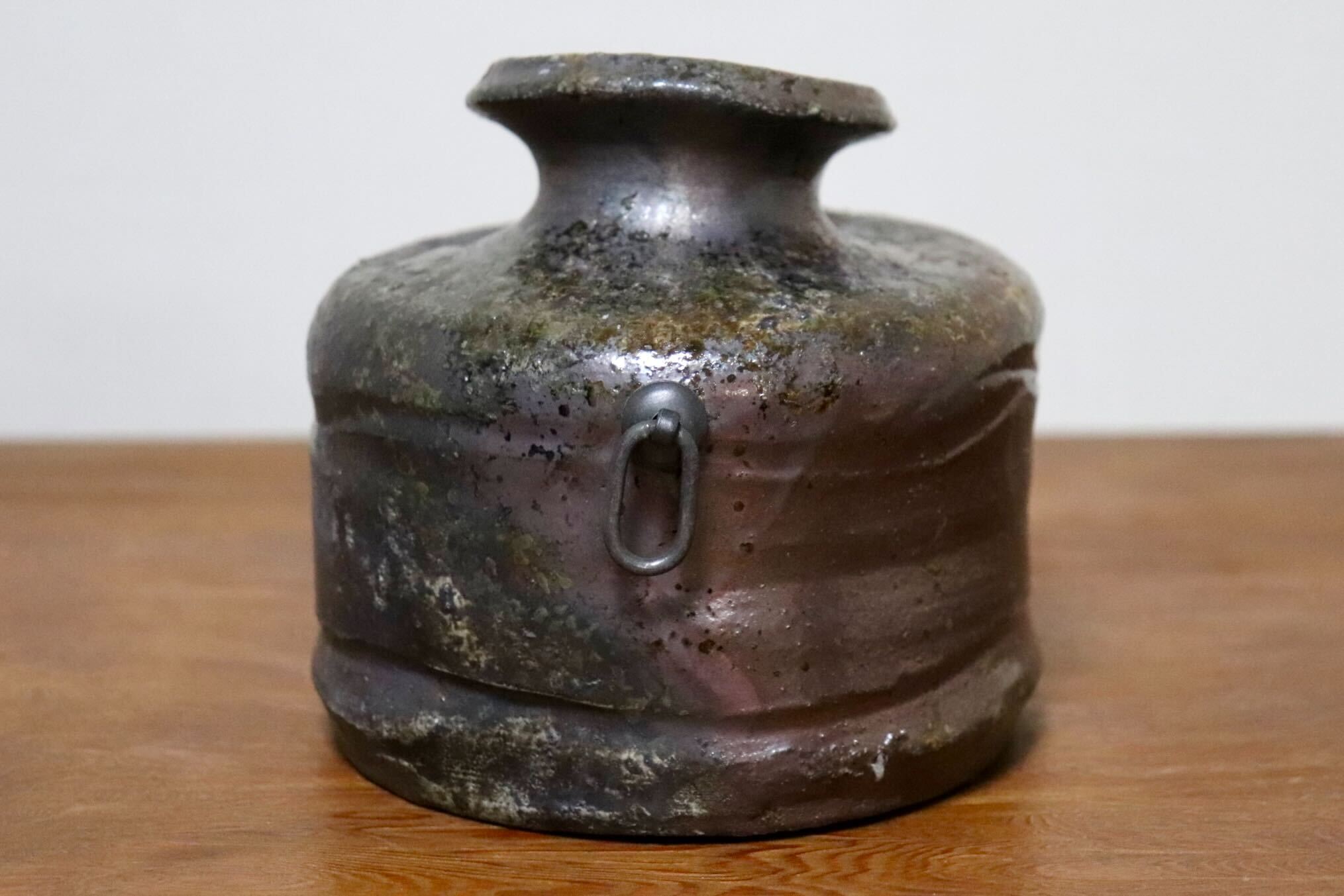 GMIO497A○丹山窯 丹波焼 掛花入 花器 伝統工芸 丹波篠山 未使用