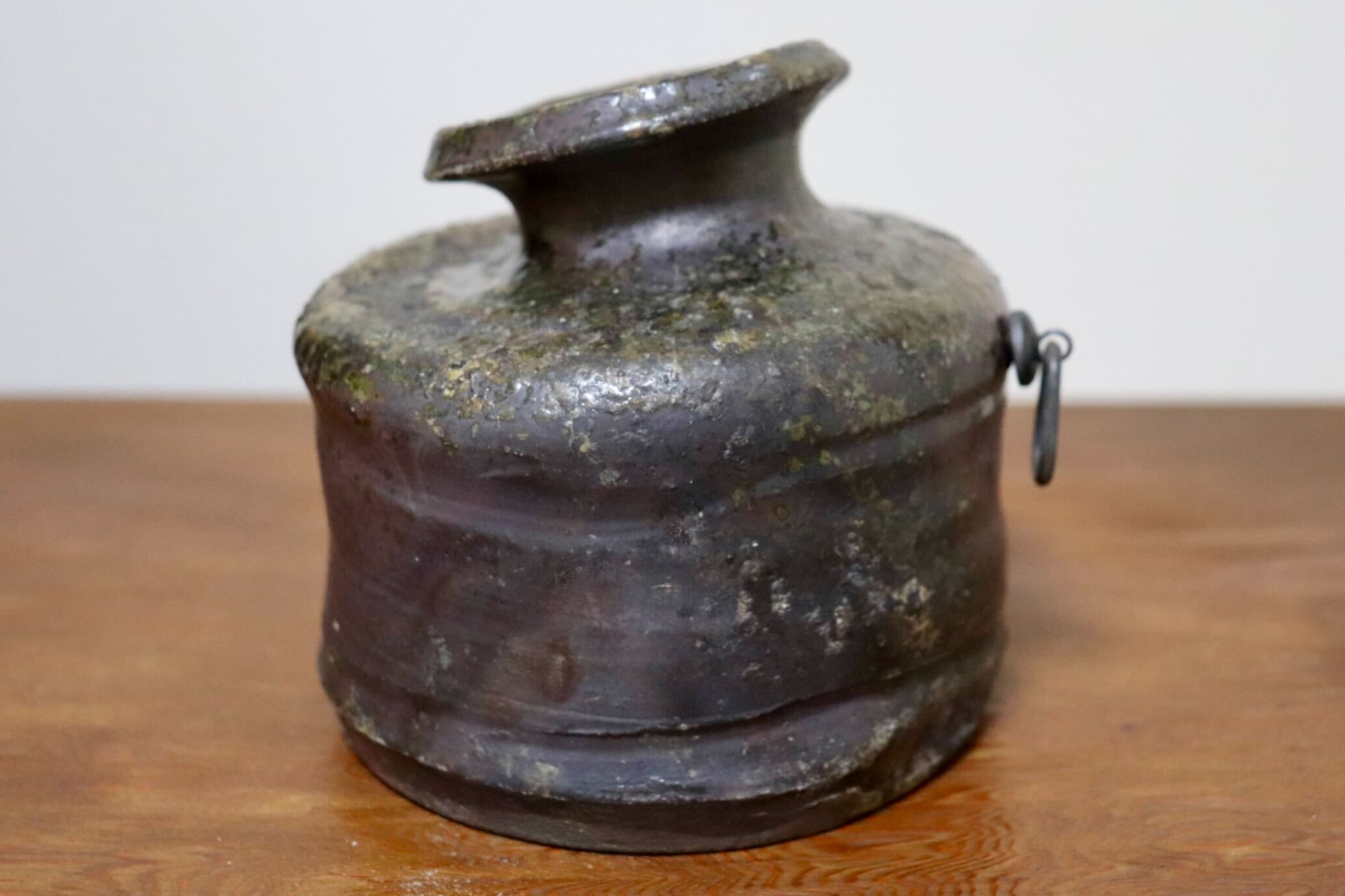 GMIO497A○丹山窯 丹波焼 掛花入 花器 伝統工芸 丹波篠山 未使用