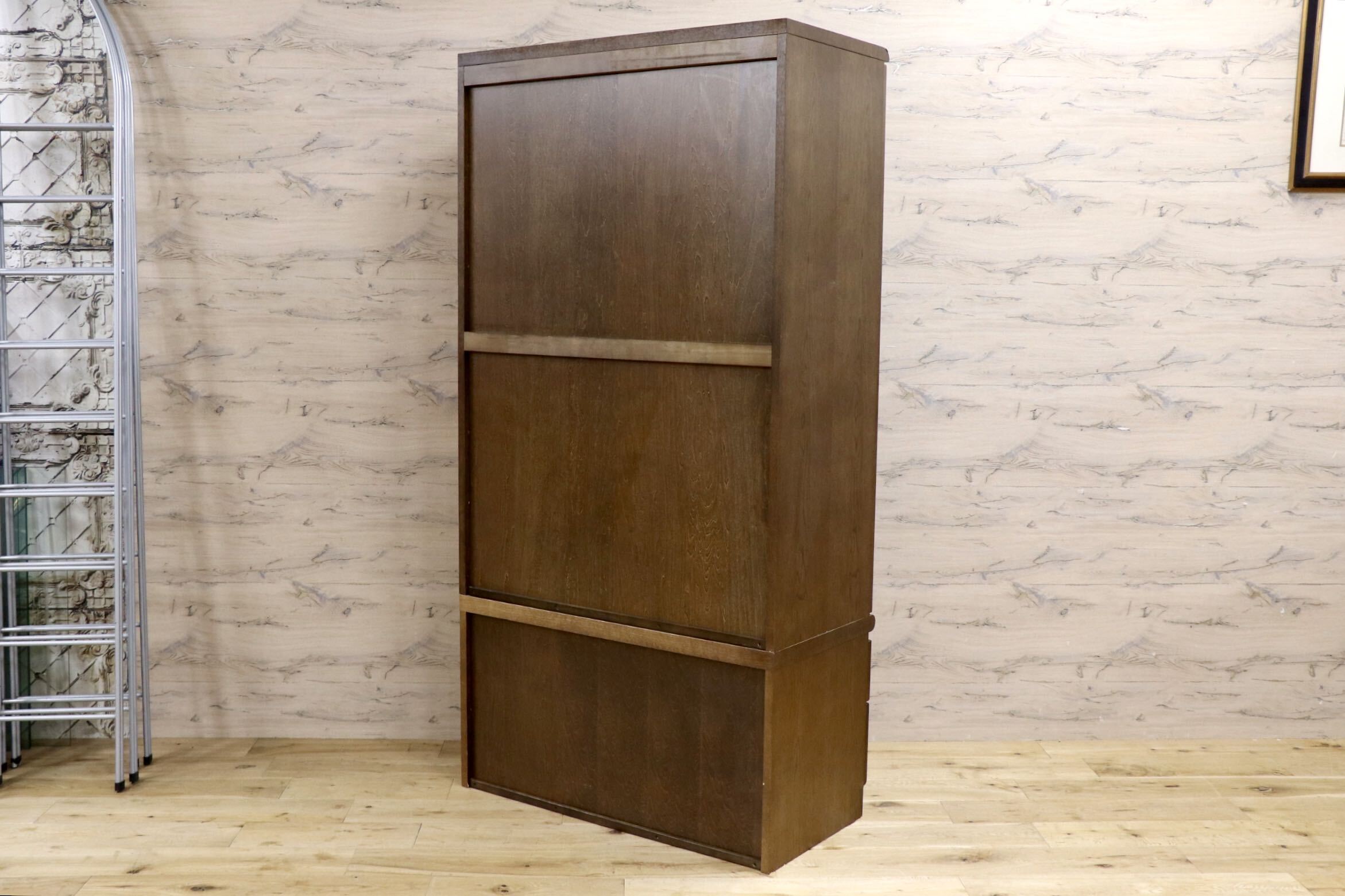 GMJK128○karimoku / カリモク 本棚 書棚 飾り棚 ブックシェルフ キャビネット 収納棚 ガラス扉 木製家具 国産家具