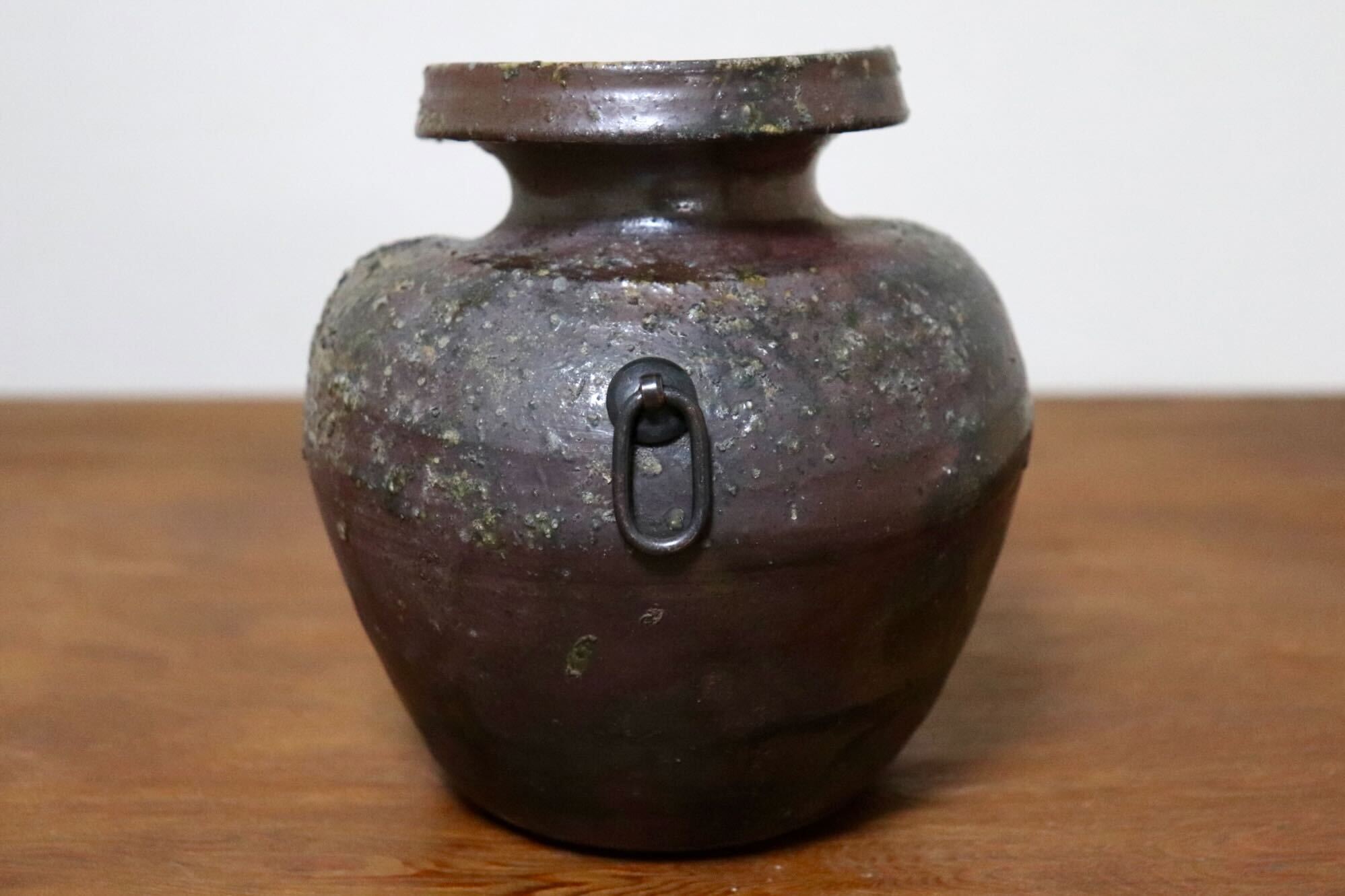 GMIO497B○丹山窯 丹波焼 掛花入 花器 伝統工芸 丹波篠山 未使用