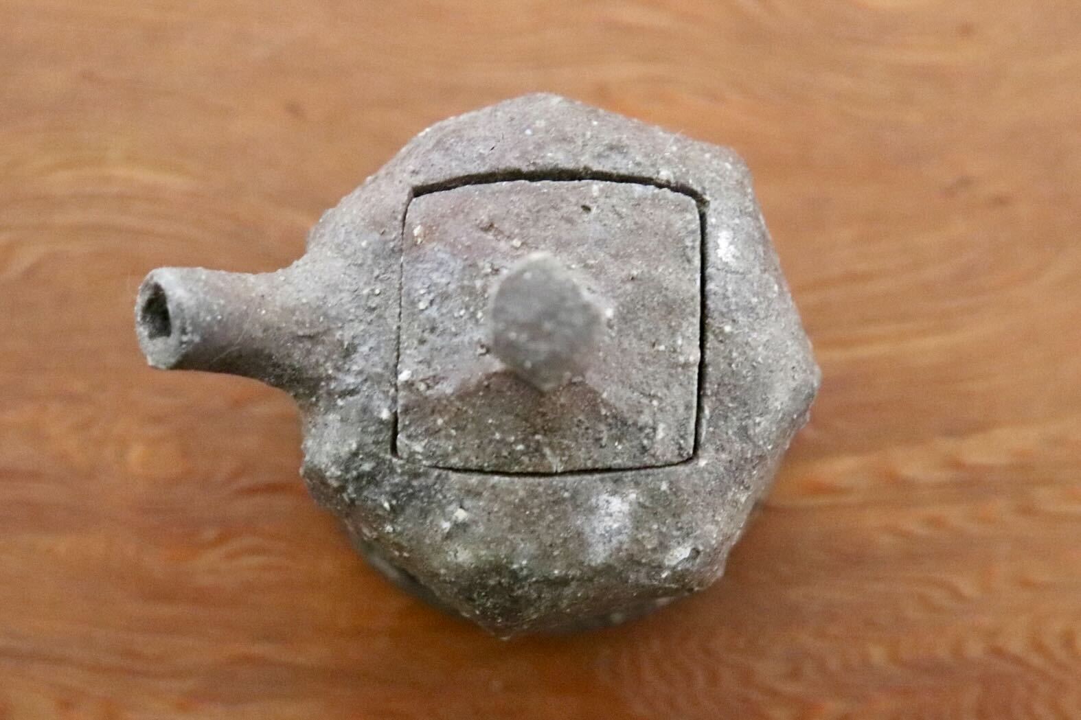 GMIO508A◯市野悟窯 丹波焼 醤油さし やきしめ 陶器 市野哲次 伝統工芸 丹波篠山 未使用