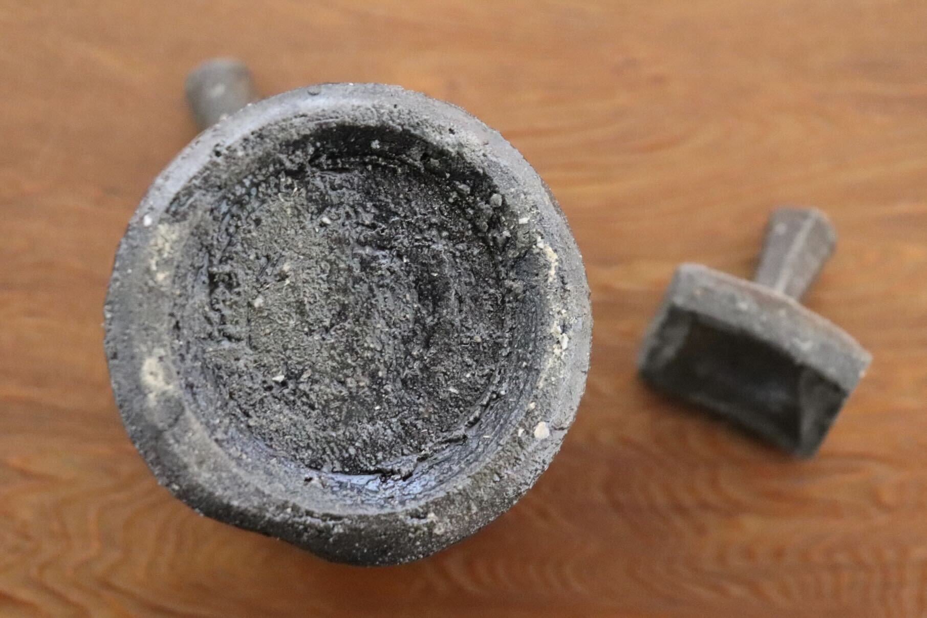 GMIO508A◯市野悟窯 丹波焼 醤油さし やきしめ 陶器 市野哲次 伝統工芸 丹波篠山 未使用