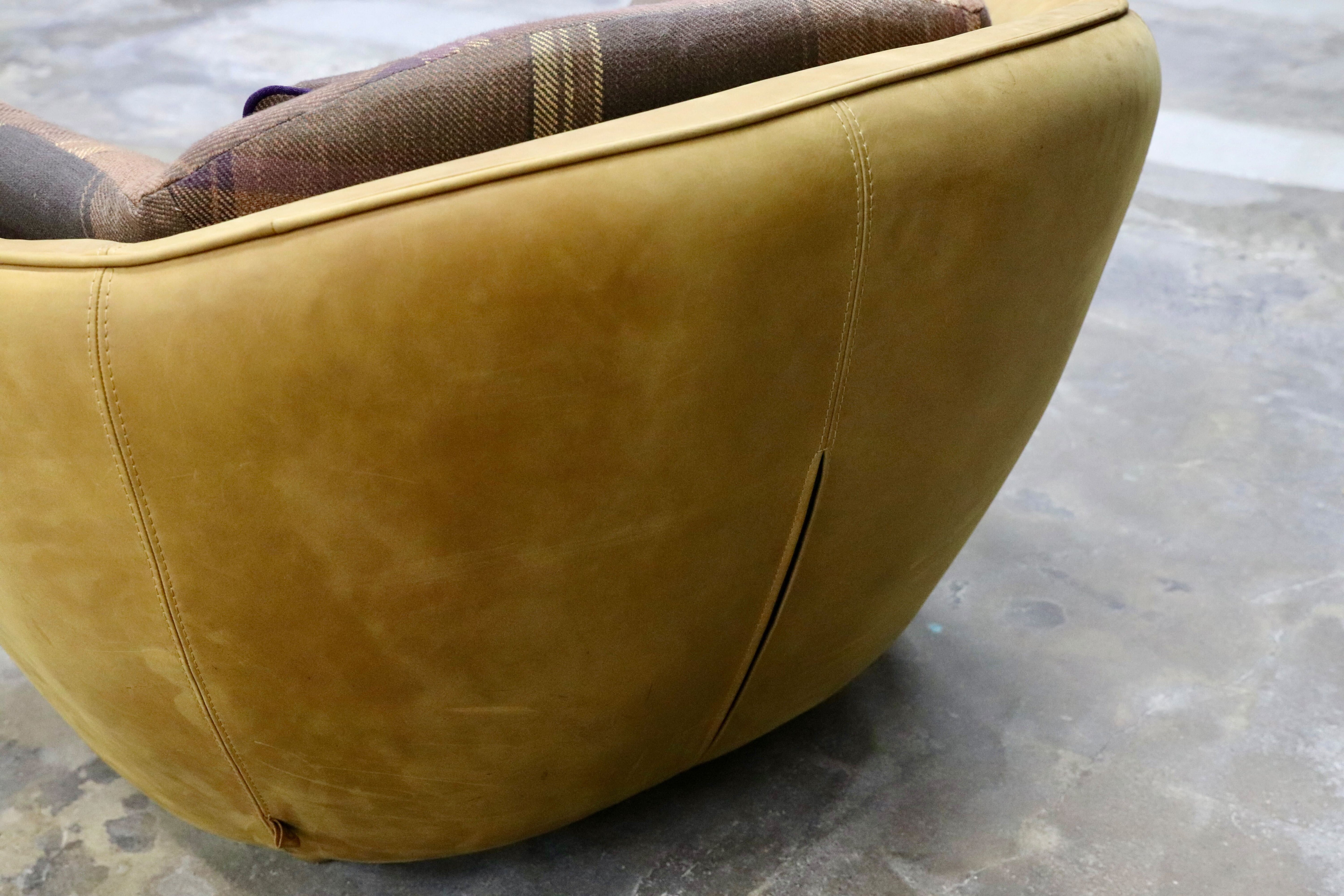 GMIK652A○tabu Leather Works / タブレザーワークス OPIAM sofa 1P オピアムソファ 1人掛けソファ シングルソファ 本革 レザー 定価20.9万