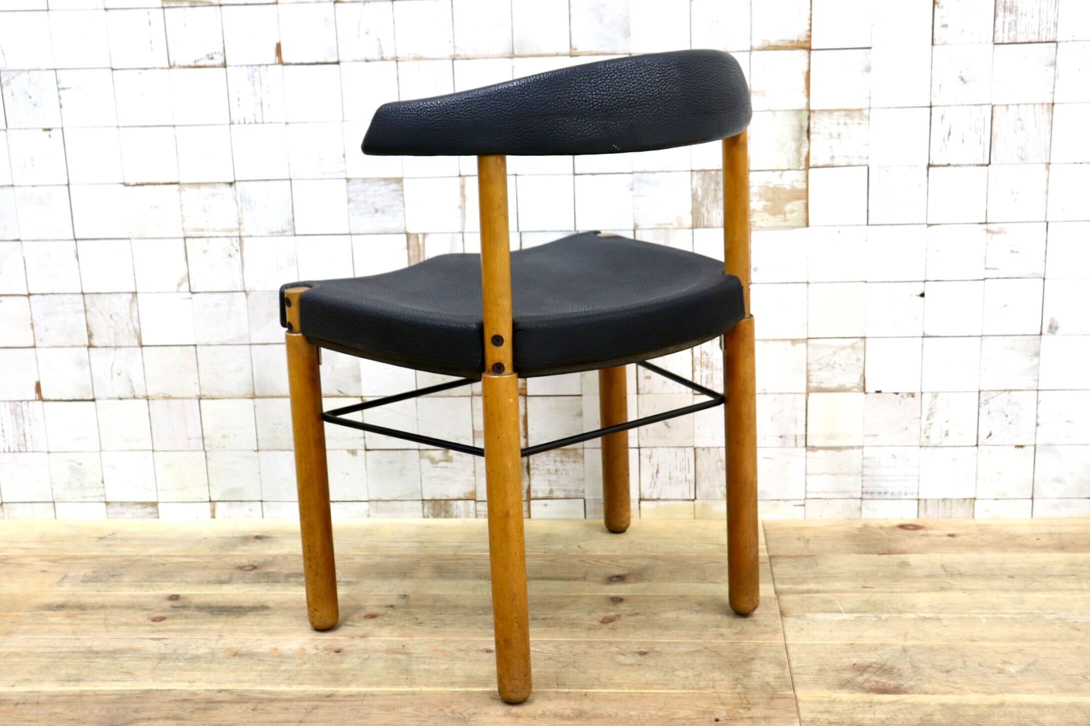 GMIN7D〇Cassina / カッシーナ レオナルドチェア ダイニングチェア Strassle collection社 スイス 椅子 ブラック 北欧スタイル