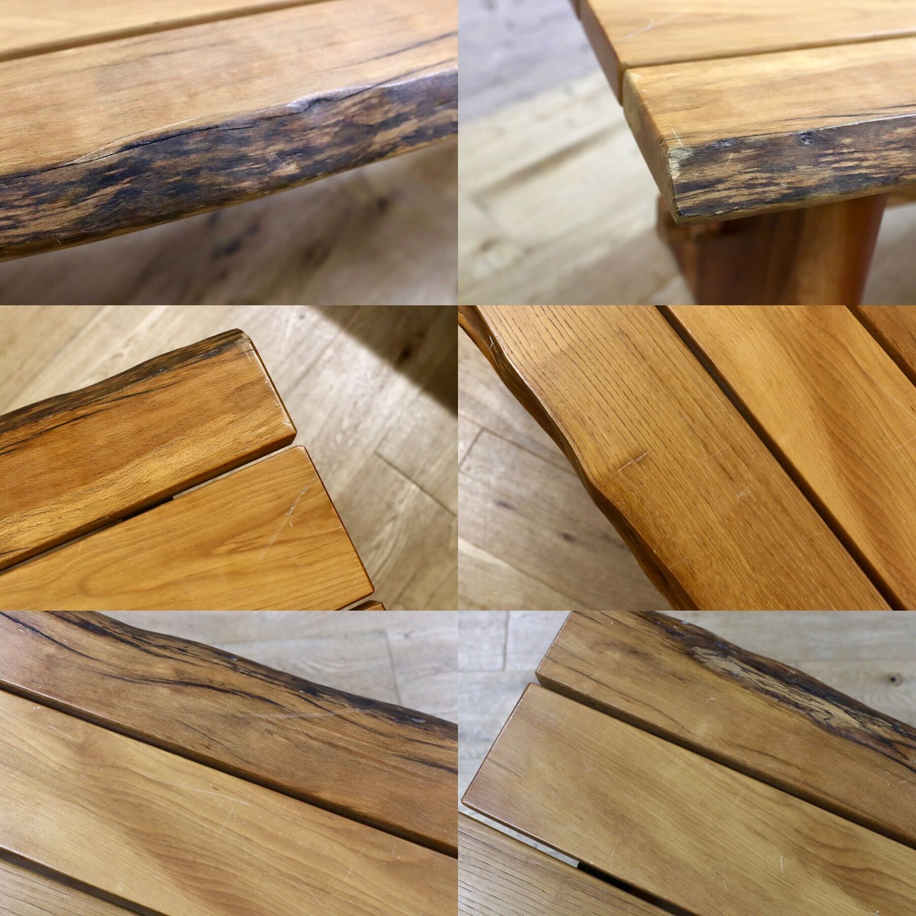 GMHS226○ホワイトオーク材 ベンチ 椅子 長椅子 ダイニングチェア 無垢材 木製 ヴィンテージ ウッドチェア 検）アクタス コンラン 関家具