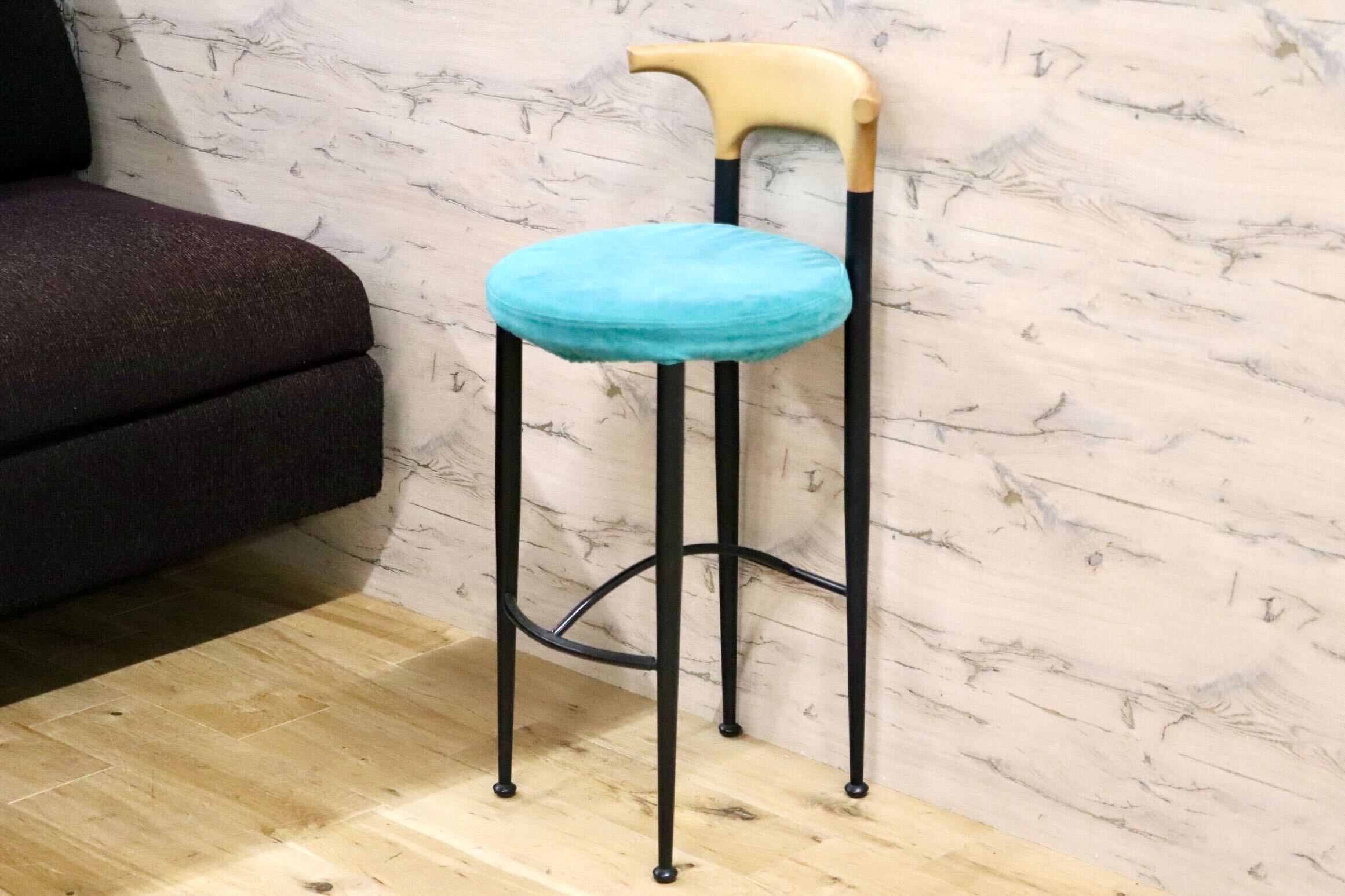 GMIS880A○モダン 北欧スタイル カウンターチェア バースツール ダイニングチェア ハイスツール スチールフレーム カバーリング