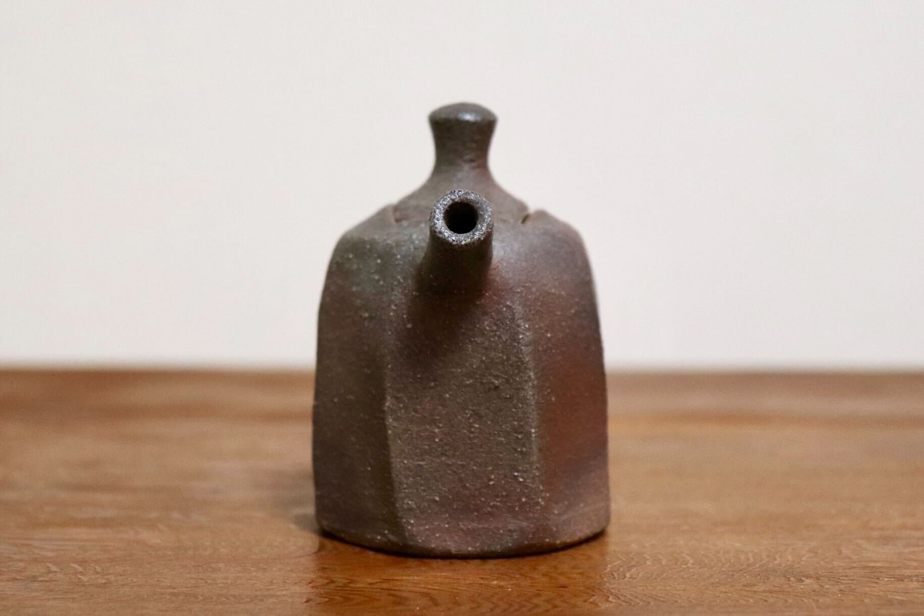 GMIO508B◯市野悟窯 市野哲次 丹波焼 やきしめ醤油さし 陶器 丹波篠山 伝統工芸 未使用