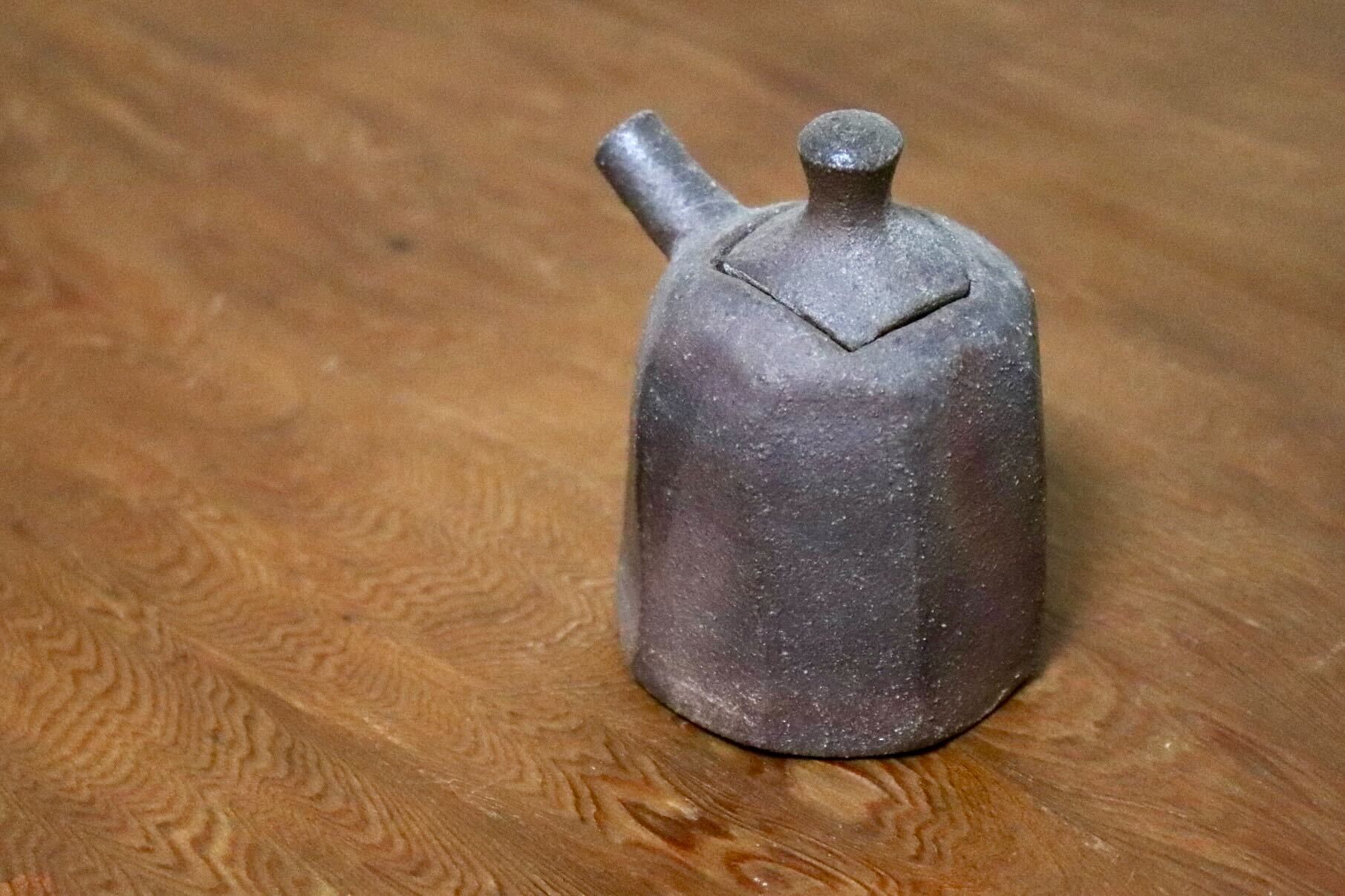 GMIO508B◯市野悟窯 市野哲次 丹波焼 やきしめ醤油さし 陶器 丹波篠山 伝統工芸 未使用