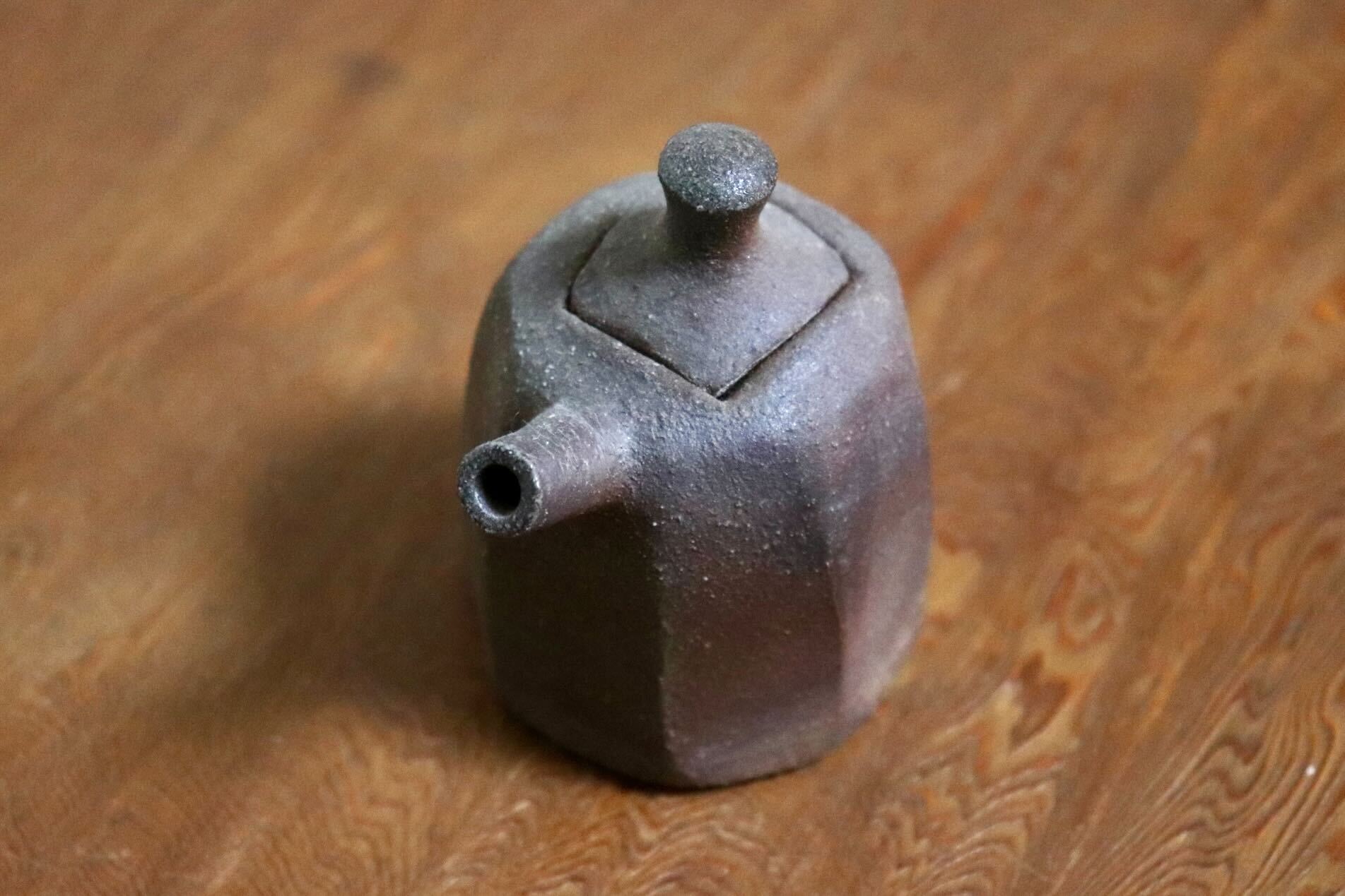 GMIO508B◯市野悟窯 市野哲次 丹波焼 やきしめ醤油さし 陶器 丹波篠山 伝統工芸 未使用