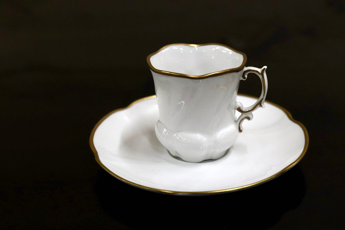 GMJH332BO◯Artoria Limoges / アルトリア リモージュ Baroque バロック シェイプ デミタスカップ&ソーサー 西洋 ヴィンテージ 廃盤