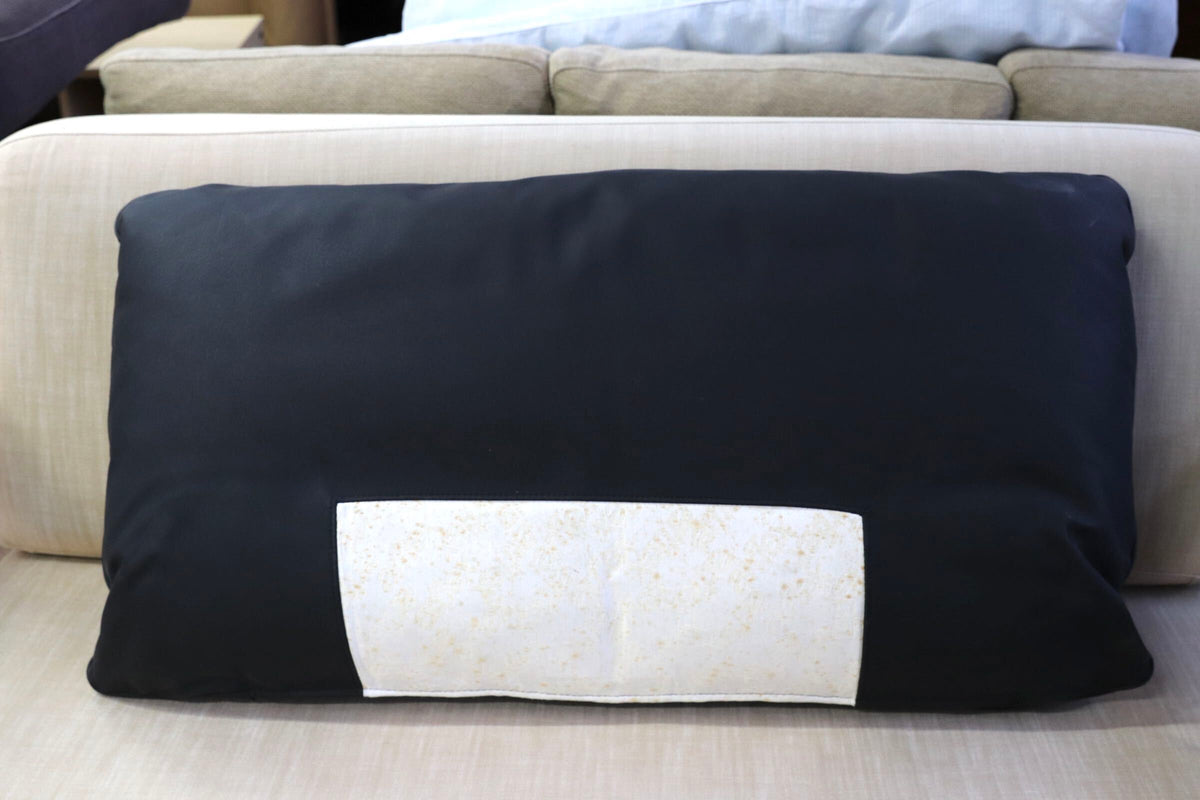 GMGS206K○arflex/アルフレックス A・SOFA A CUSHION 01 クッション 本革 牛革 ブラック 黒 純正 約15万