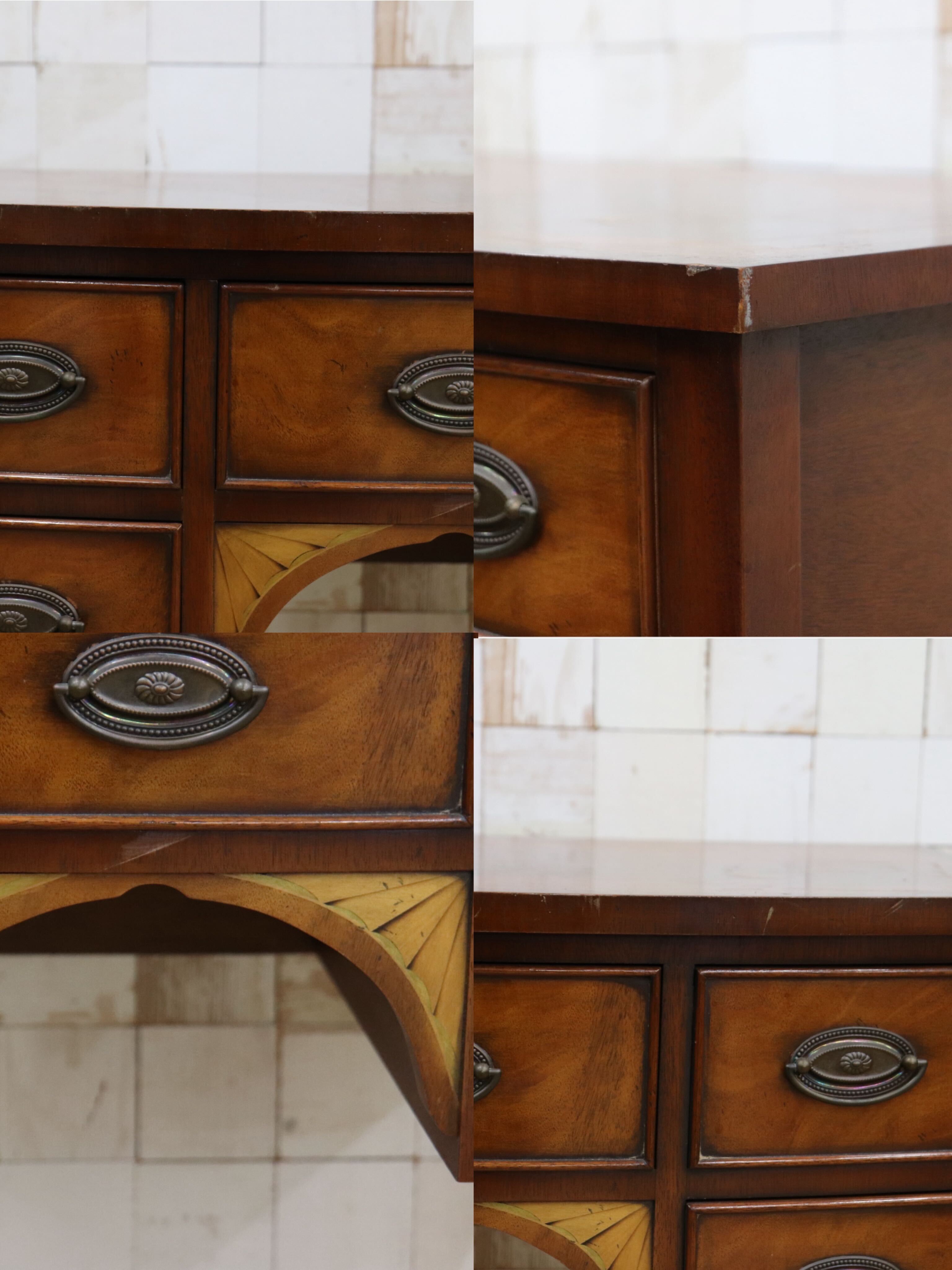 GMIK874〇Charles Barr / チャールズ・バー イギリス アンティーク サイドテーブル 収納 英国 クラシック 木製 机 デスク 飾り台