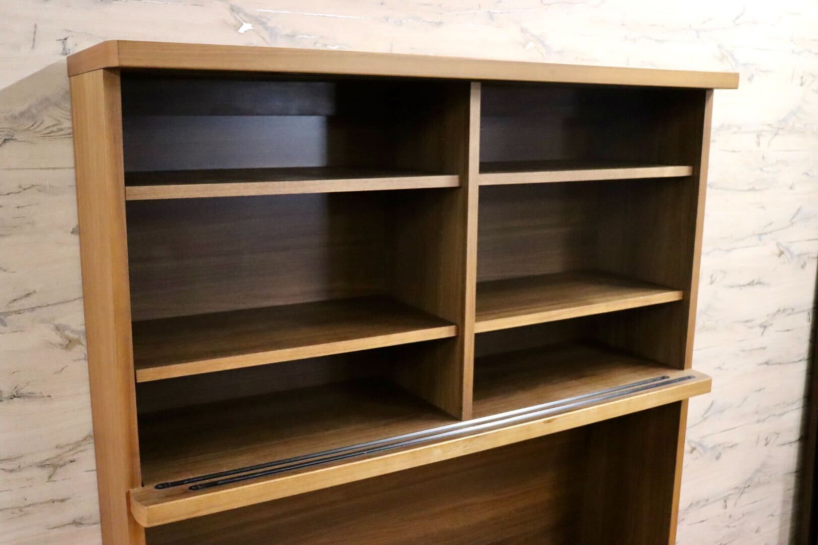 GMIK758○karimoku / カリモク ET4435 キッチンボード 食器棚 レンジボード キャビネット 北欧スタイル ウォールナット 定価約38万