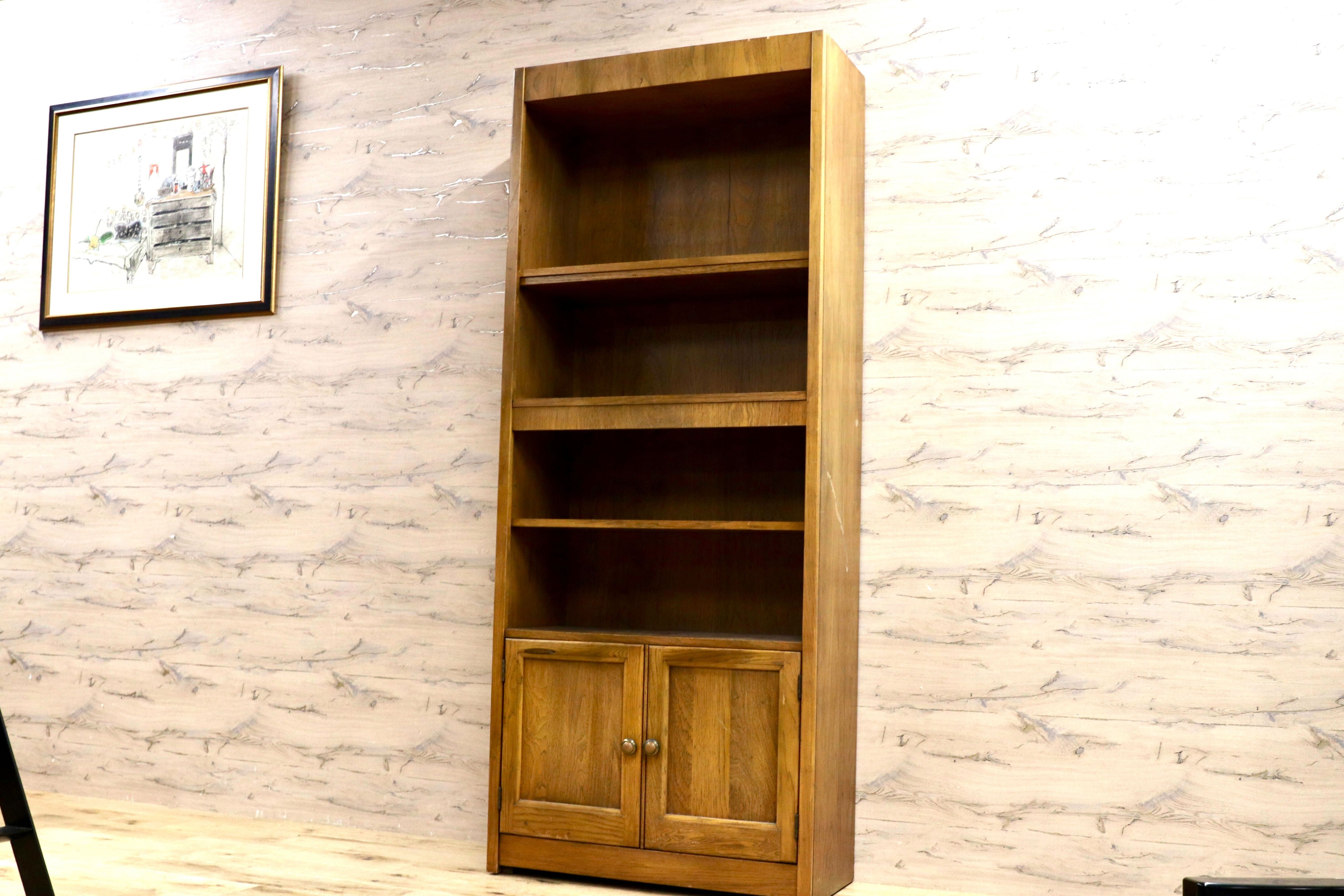 GMIK684○ドレクセル風 アメリカ ヴィンテージ ブックシェルフ ブックキャビネット ラック 棚 キャビネット 書棚 本棚 US