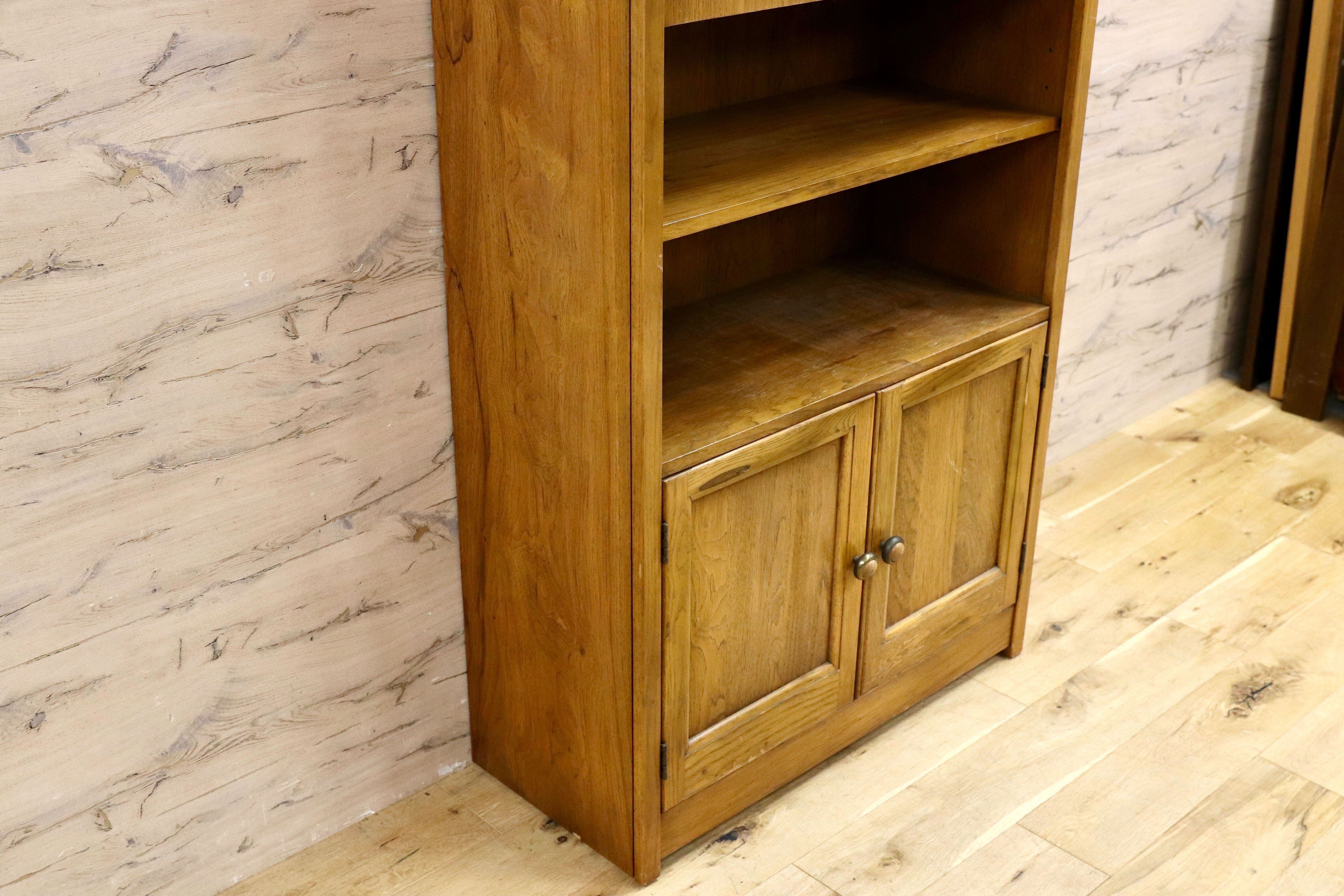 GMIK684○ドレクセル風 アメリカ ヴィンテージ ブックシェルフ ブックキャビネット ラック 棚 キャビネット 書棚 本棚 US