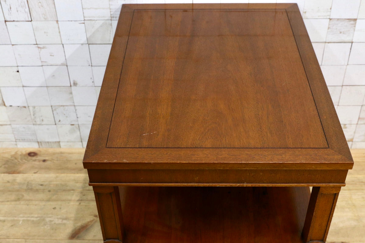 GMJH384○DREXEL HERITAGE / ドレクセルヘリテイジ Triune トライユン サイドテーブル マホガニー ヴィンテージ 定価約21万円 稀少