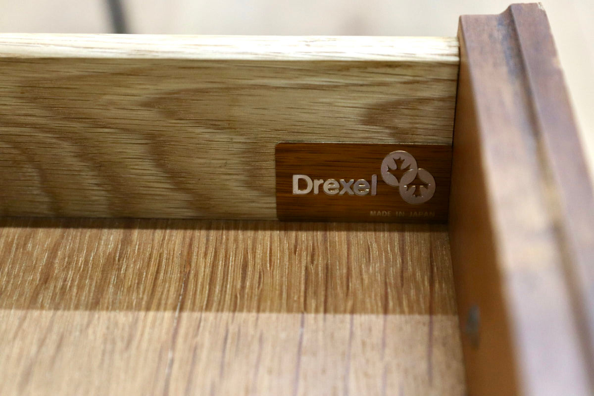 GMJH384○DREXEL HERITAGE / ドレクセルヘリテイジ Triune トライユン サイドテーブル マホガニー ヴィンテージ 定価約21万円 稀少