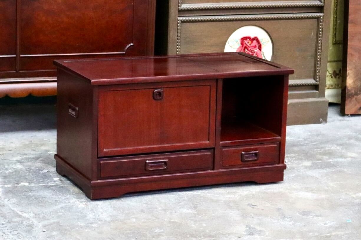 GMIH501B○karimoku / カリモク オールドカリモク 小物入れ 収納家具 キャスター付き 引き出し 木製 レトロ ヴィンテージ 国産家具