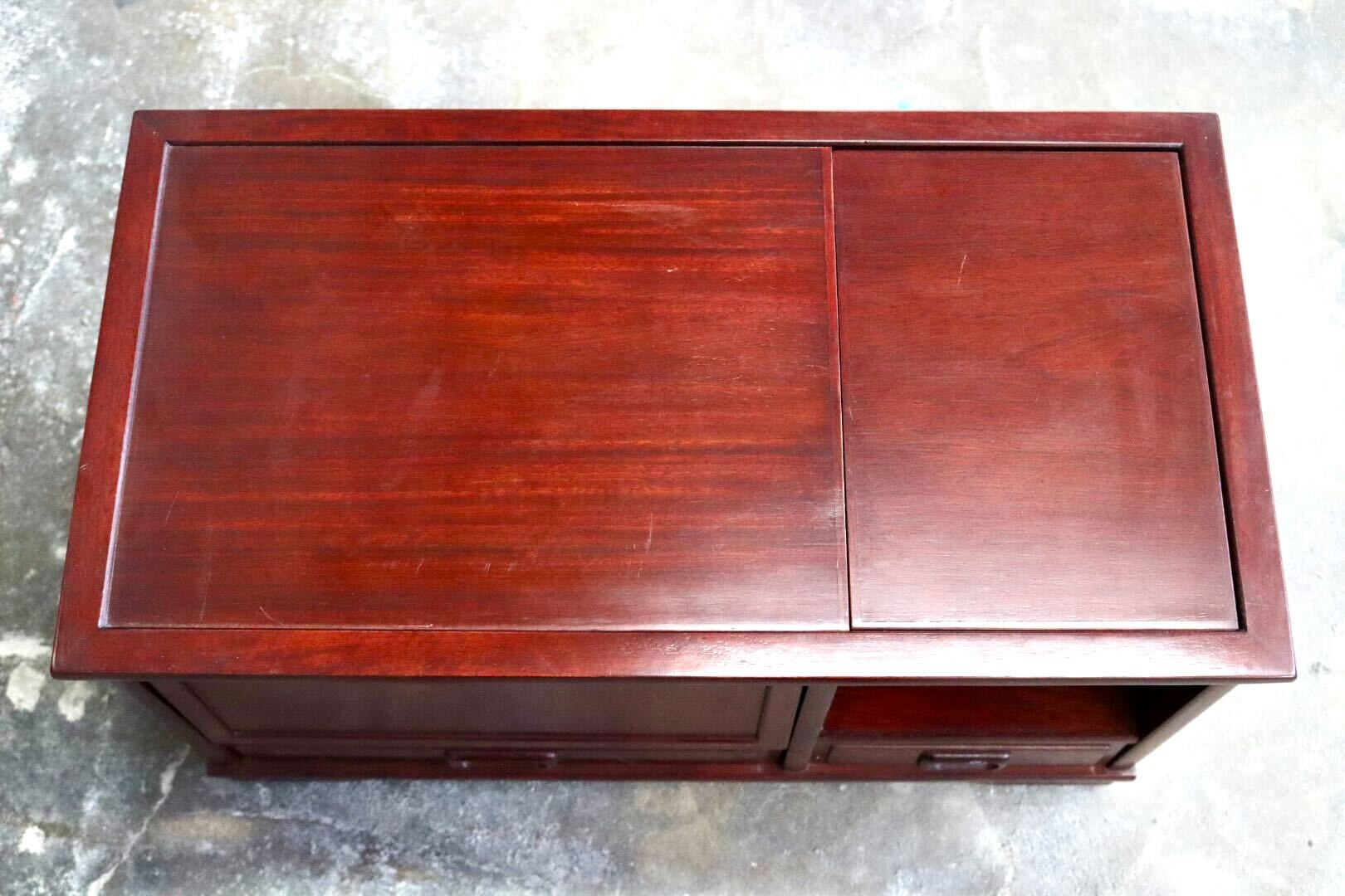 GMIH501B○karimoku / カリモク オールドカリモク 小物入れ 収納家具 キャスター付き 引き出し 木製 レトロ ヴィンテージ 国産家具