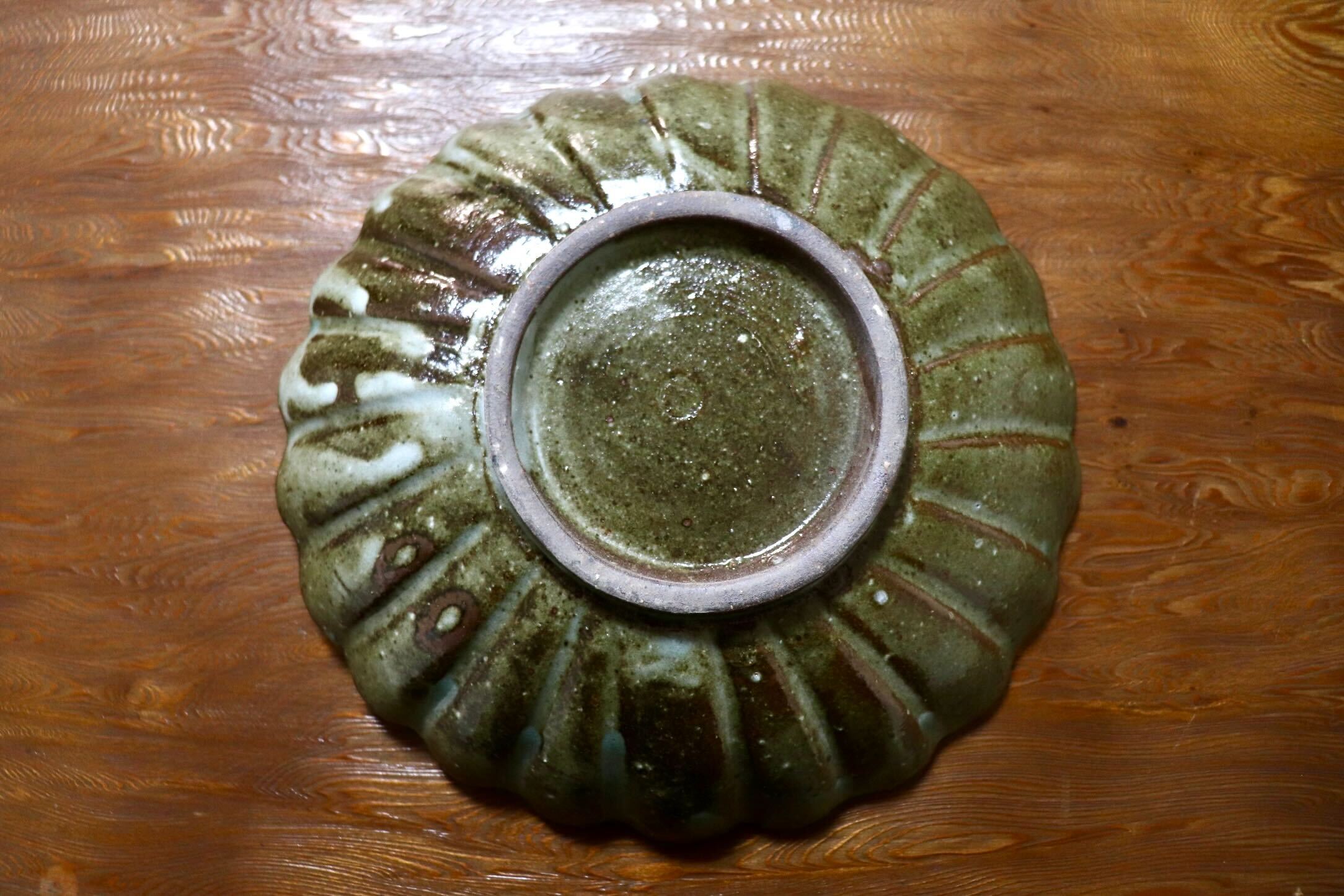 GMIO503A◯丹山窯 丹波焼 輪花鉢 陶器 丹波篠山 伝統工芸 未使用