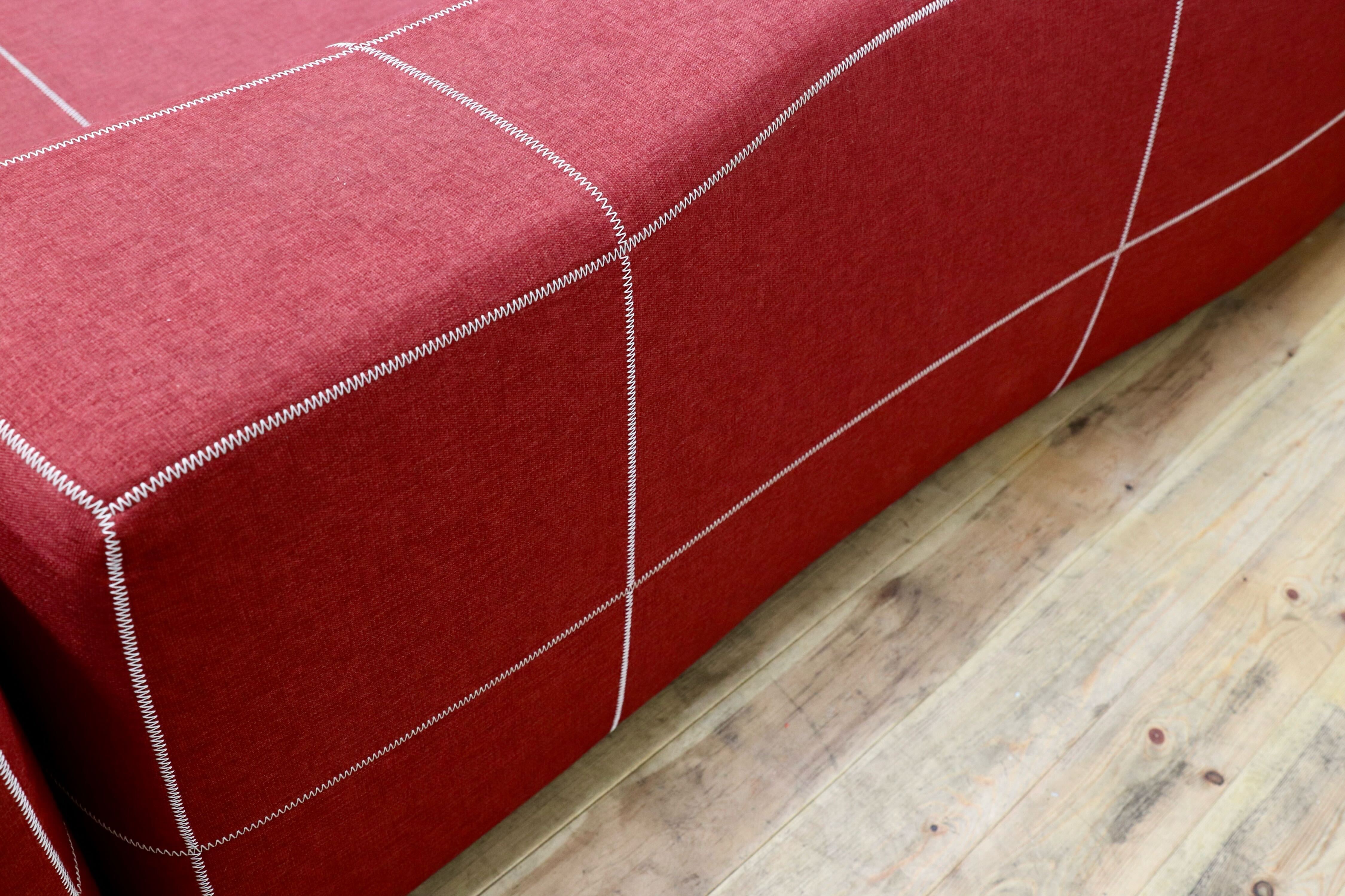 GMIO230○B&B ITALIA Bend-Sofa ベンドソファ カウチソファ レッド 約140万 イタリアモダン パトリシア・ウルキオラ コーナーソファ 最高級