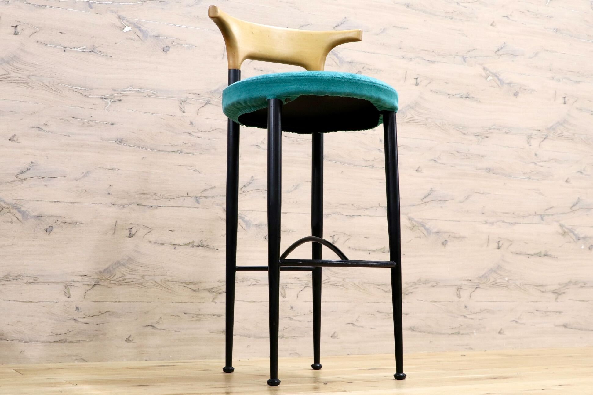 GMIS880B○モダン 北欧スタイル カウンターチェア バースツール ダイニングチェア ハイスツール スチールフレーム カバーリング