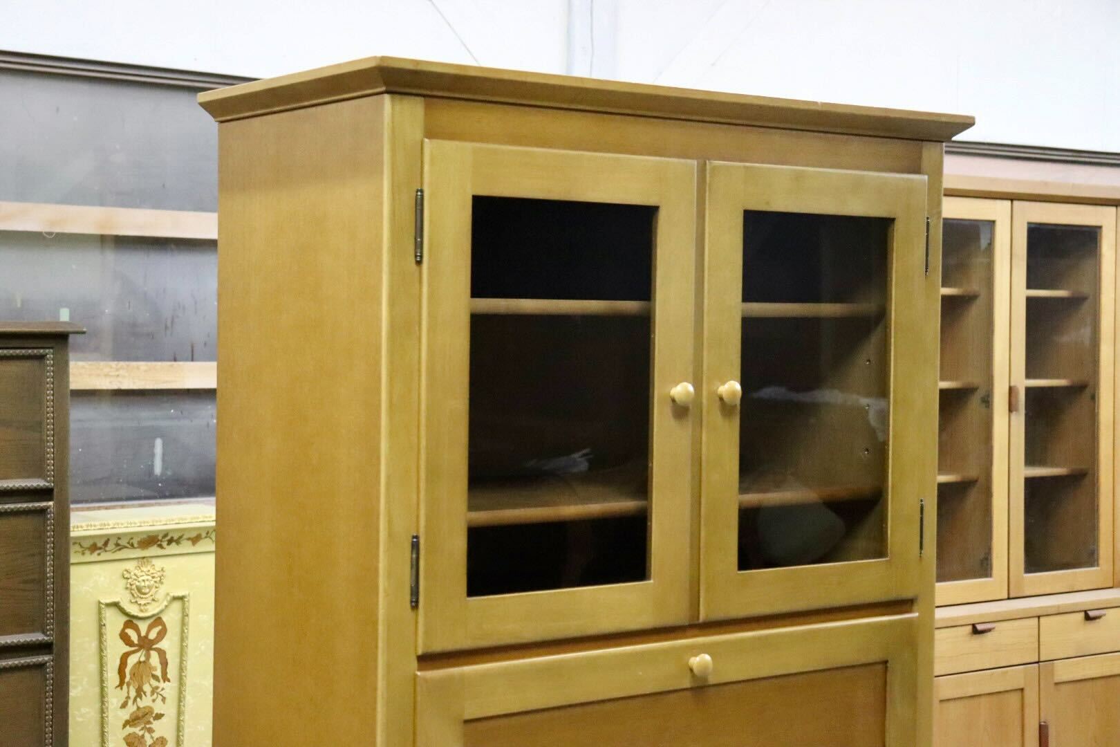 GMIK485○karimoku / カリモク ライティングデスク 本棚 キャビネット 飾り棚 パソコンデスク モダン 国産家具