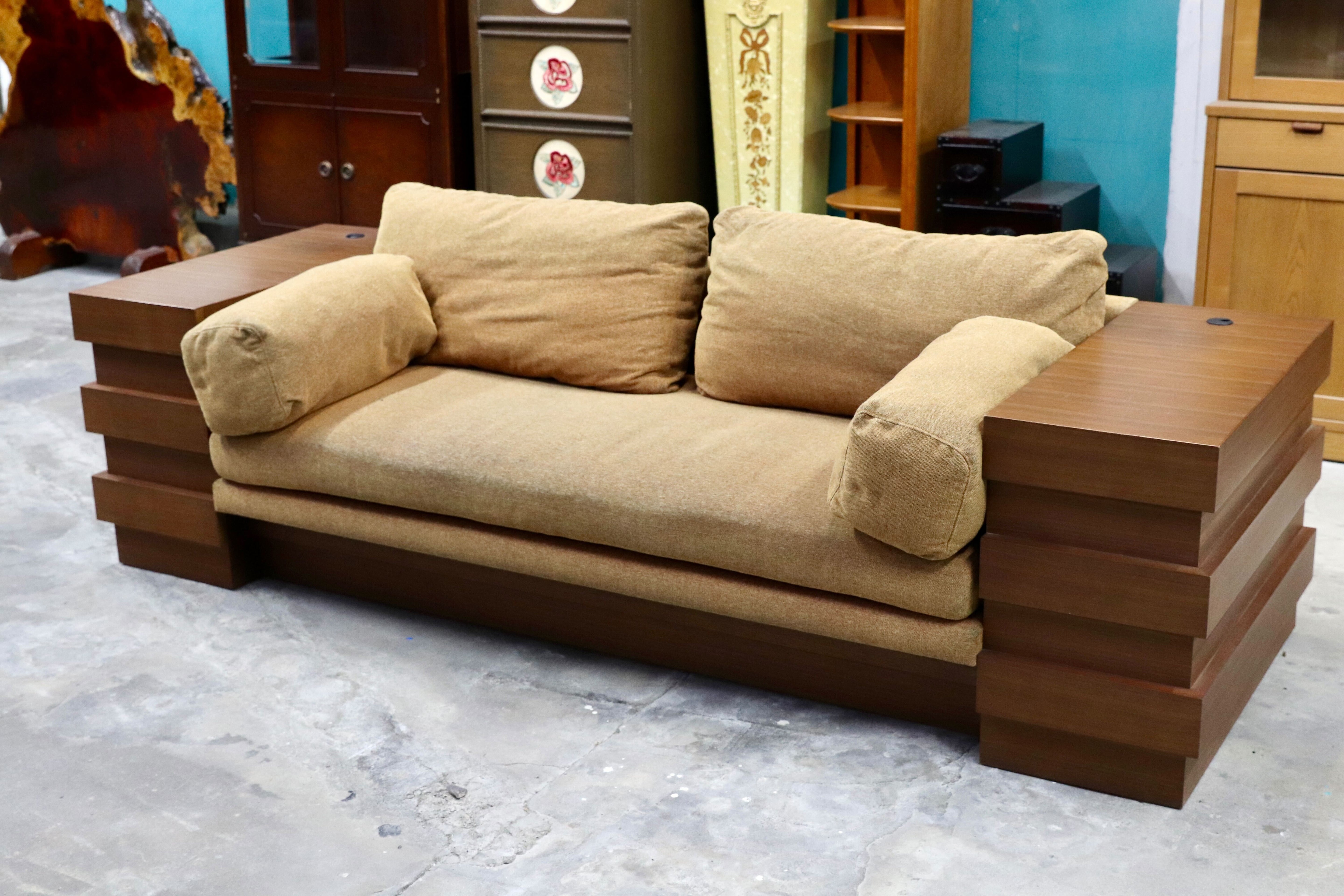 GMIK649○CONDE HOUSE / カンディハウス 2人掛けワイドソファ ラブソファ 羽毛 ファブリック 北海道旭川