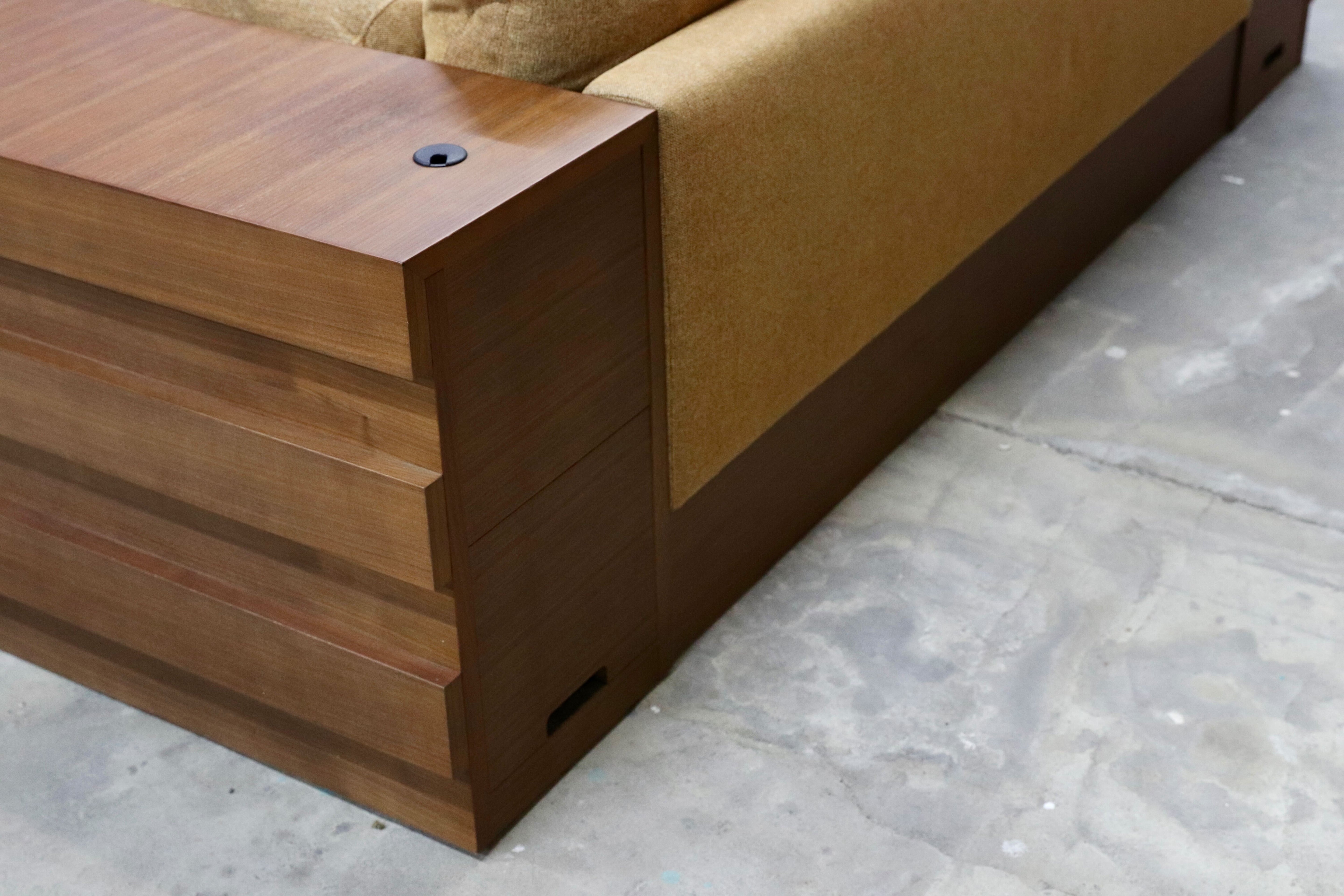 GMIK649○CONDE HOUSE / カンディハウス 2人掛けワイドソファ ラブソファ 羽毛 ファブリック 北海道旭川