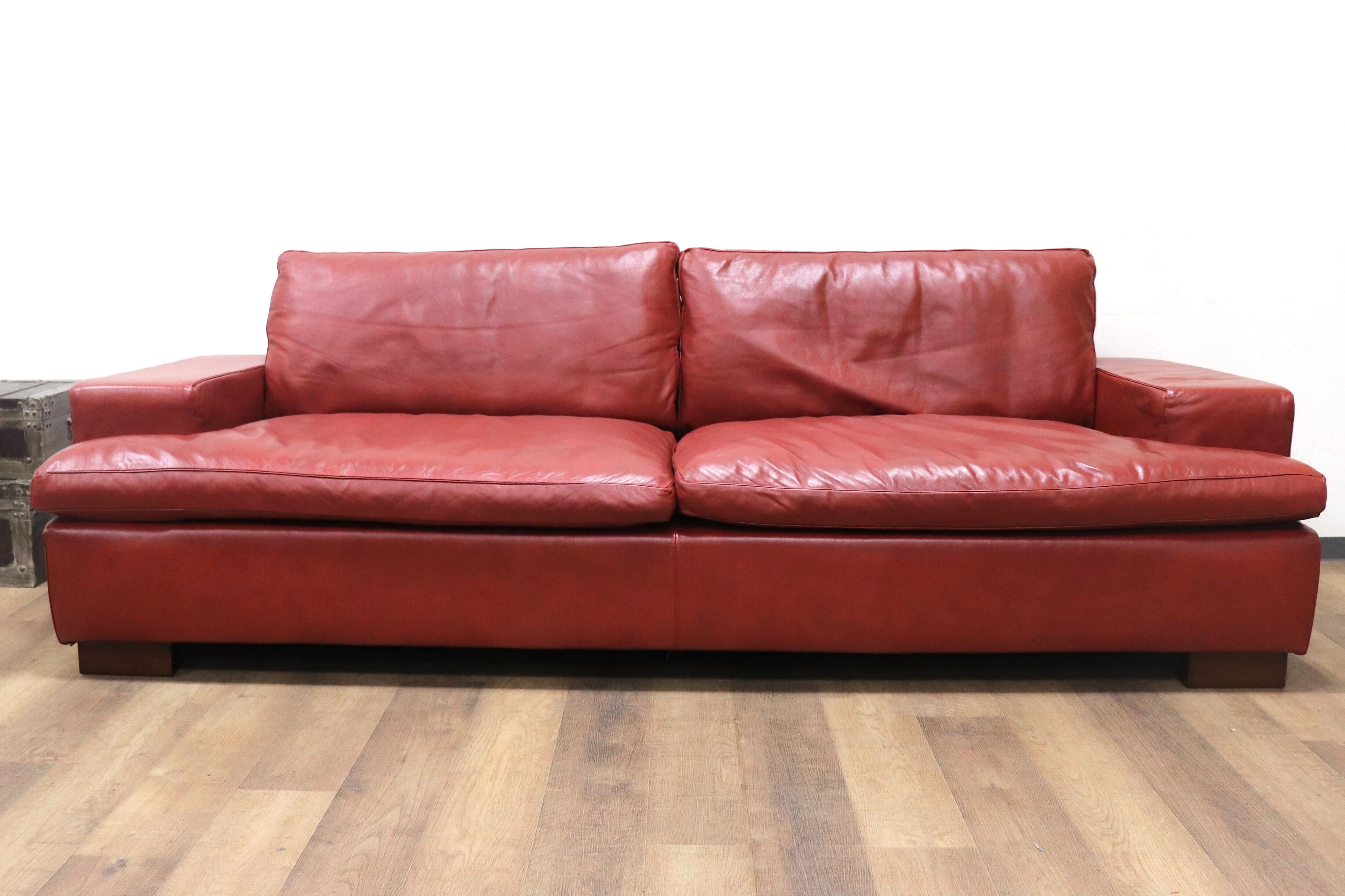 GMGH515○ACTUS/ アクタス five by five ファイブバイファイブ GRAHAM SOFA グラハムソファ 3人掛けソファ 総革  定価約41万