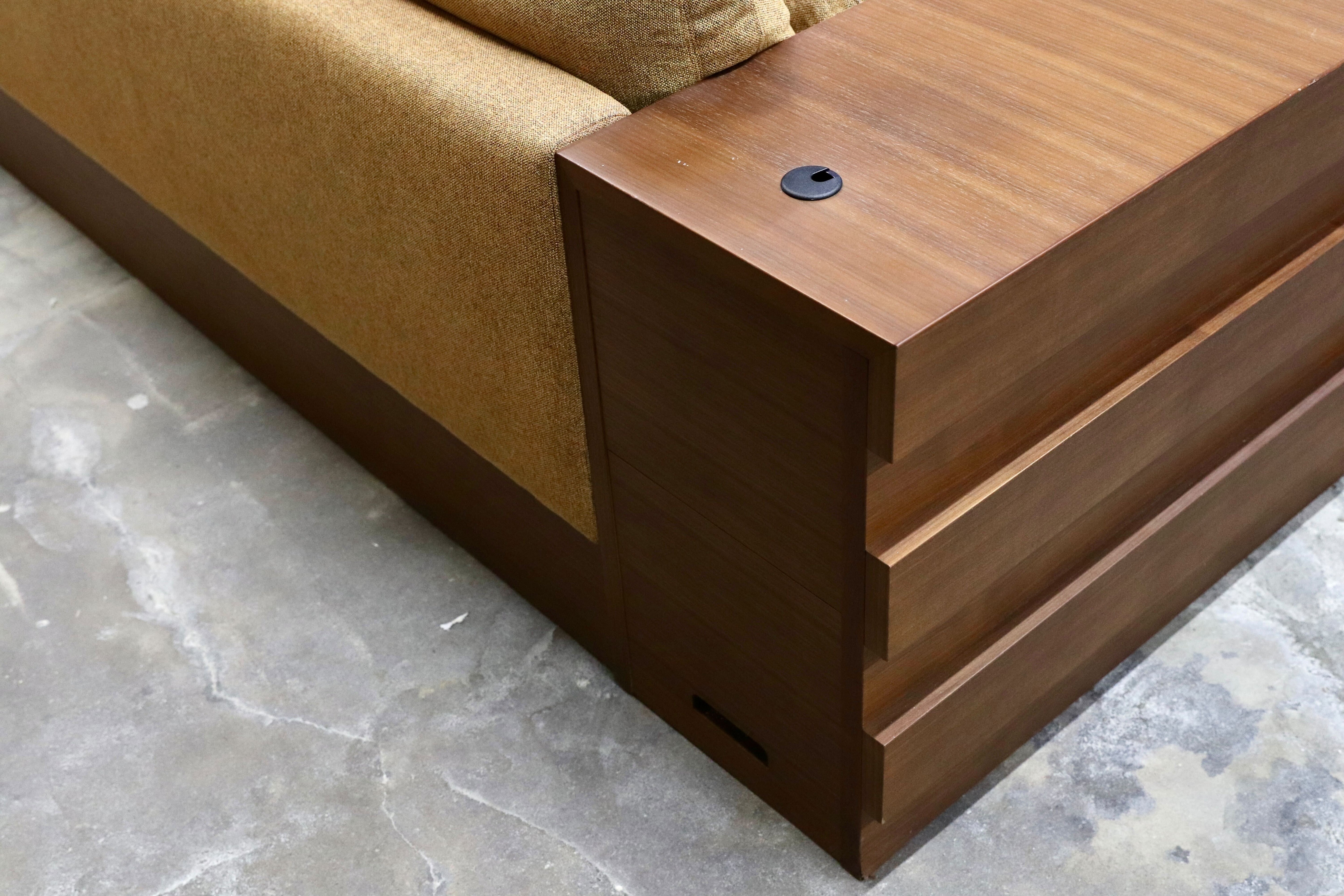 GMIK649○CONDE HOUSE / カンディハウス 2人掛けワイドソファ ラブソファ 羽毛 ファブリック 北海道旭川