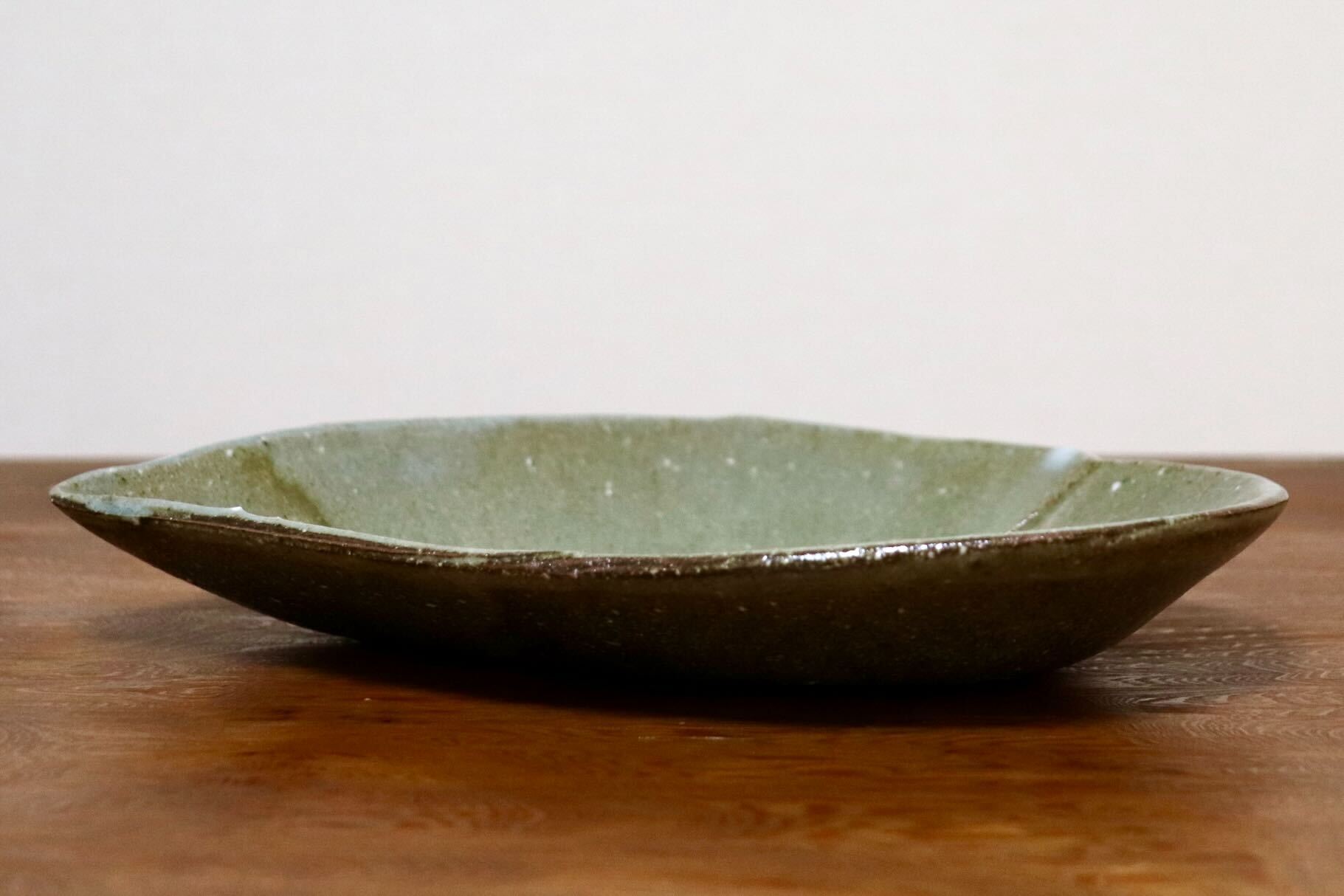 GMIO495C◯丹山窯 丹波焼 葉形皿 陶器 丹波篠山 伝統工芸 未使用