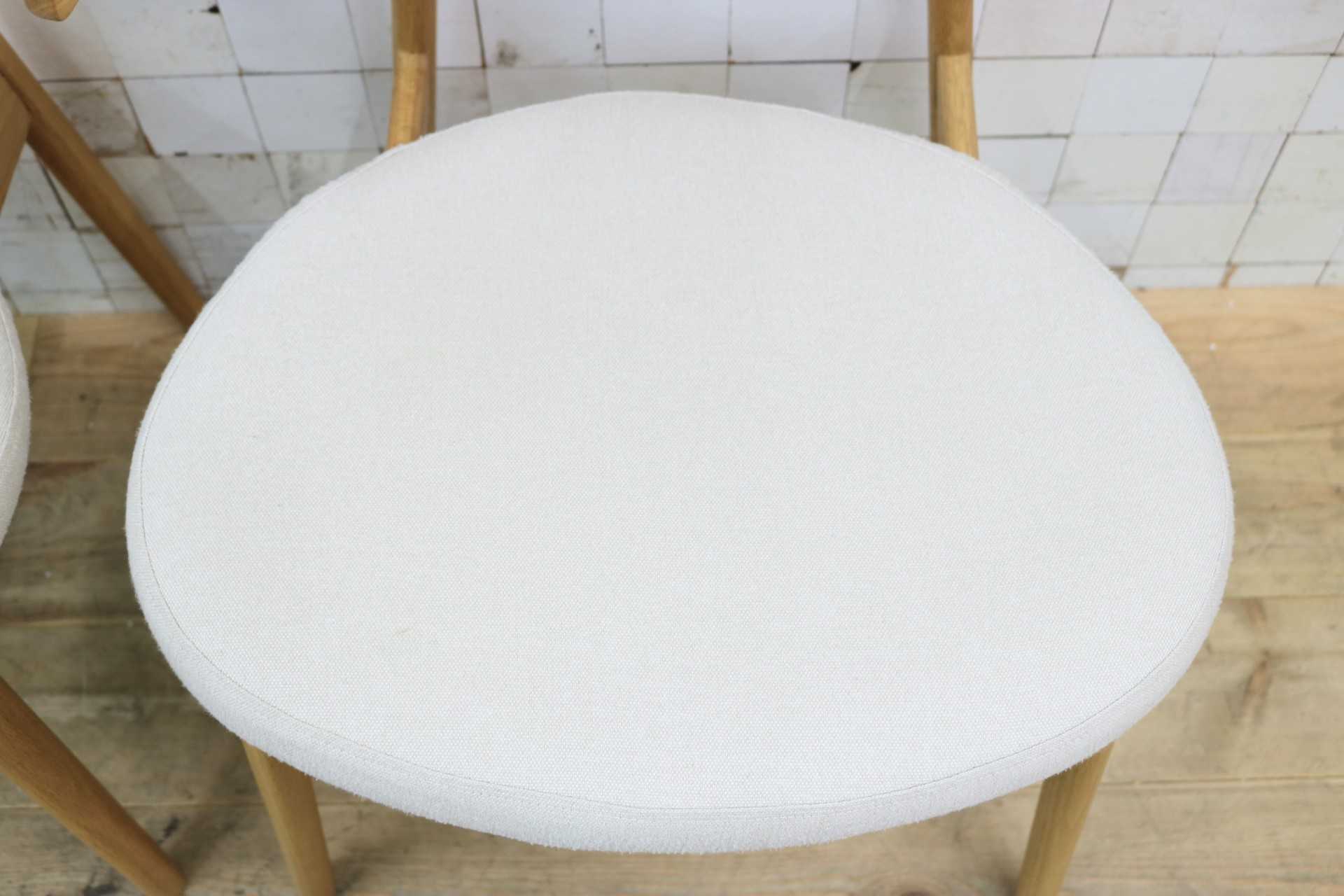 GMJK112A◯ACTUS / アクタス ダイニングチェア アームレスチェア 食卓椅子 2脚セット ファブリック オーク材 カバーリング モダン 北欧