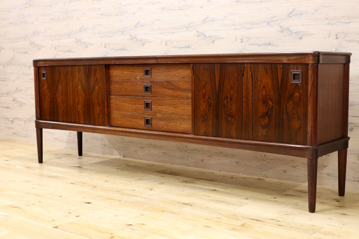 GMJH397○BRAMIN / ブラーミン Model 322 サイドボード H.W.Klein ローズウッド デンマーク製 北欧ヴィンテージ ミッドセンチュリー 稀少