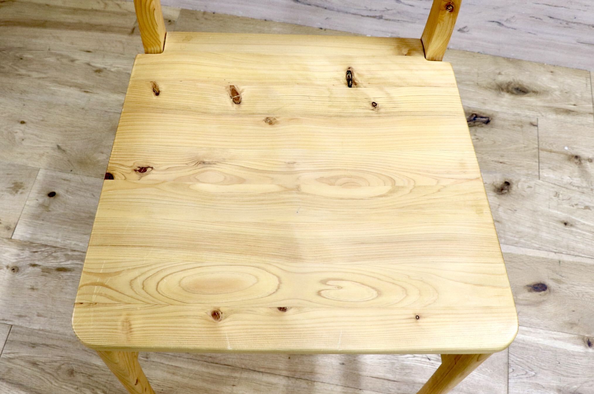 GMJH136B○SHIGIYAMA / シギヤマ家具 凪 チェア ダイニングチェア 食卓椅子 アームレスチェア ヒノキ材 ナチュラル シンプル 2脚セット