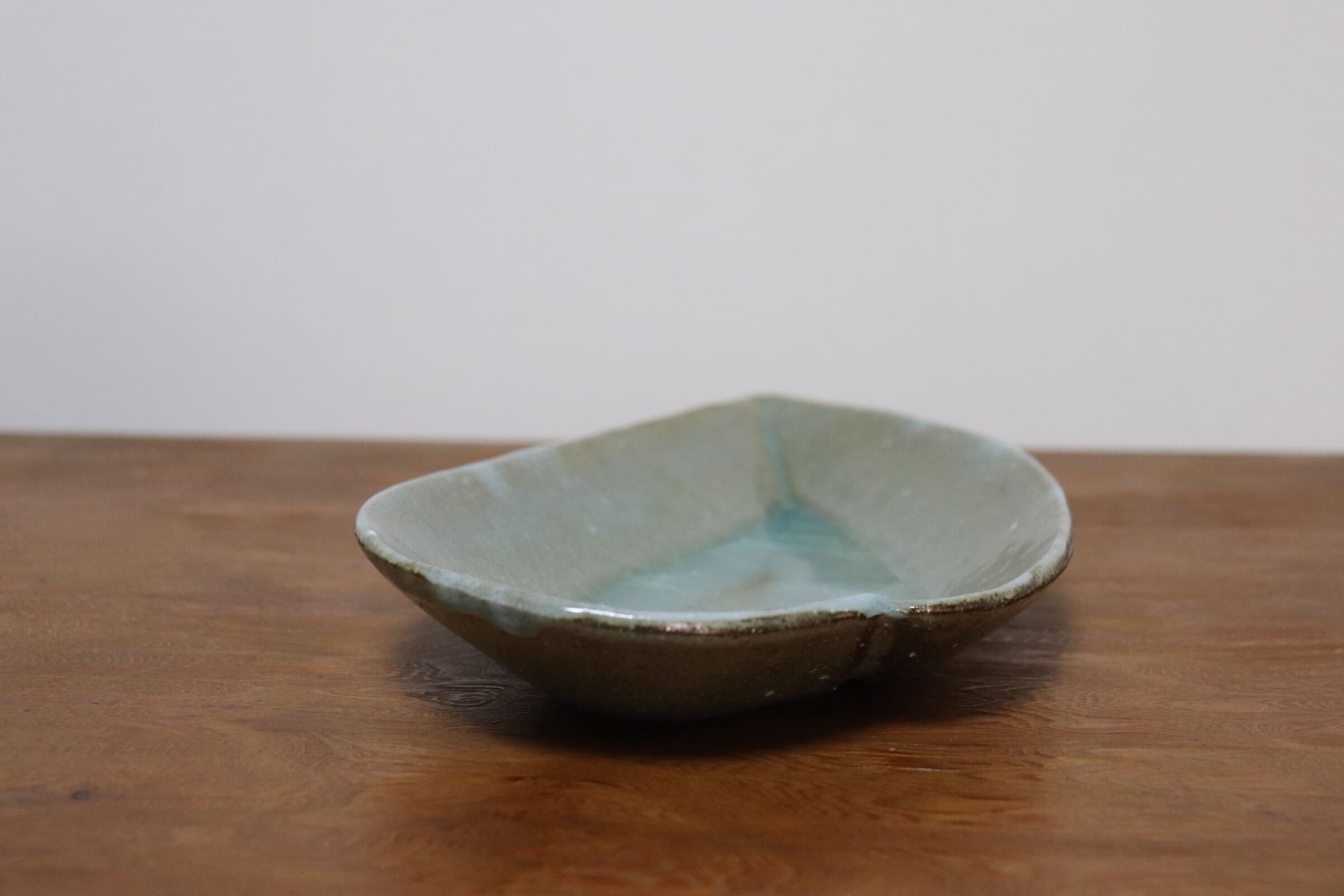 GMIO495E◯丹山窯 丹波焼 葉形皿 陶器 丹波篠山 伝統工芸 未使用