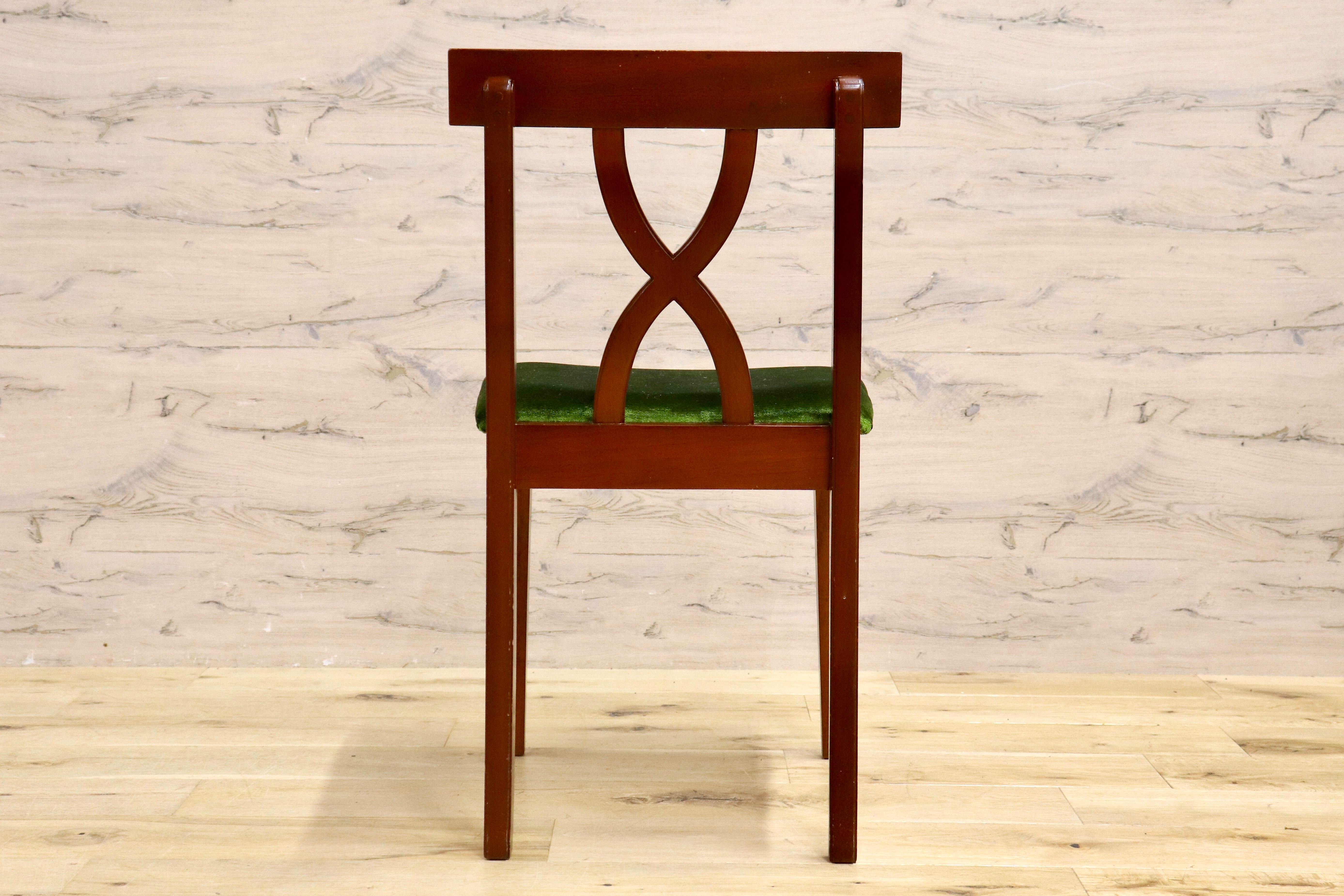 GMIH246○東海家具 / TOKAI KAGU Kent Chair ケントチェア ダイニングチェア ドレッサー ヴィンテージ アンティーク モケットグリーン