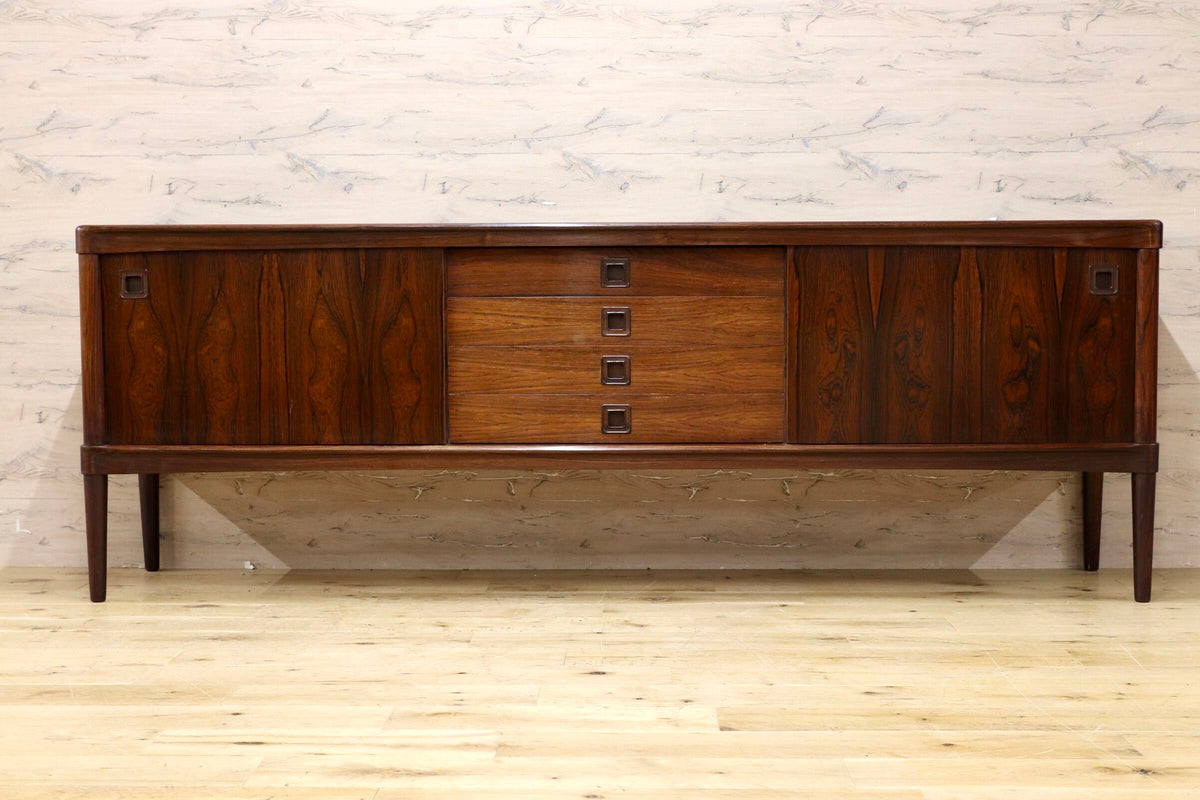 GMJH397○BRAMIN / ブラーミン Model 322 サイドボード H.W.Klein ローズウッド デンマーク製 北欧ヴィンテージ ミッドセンチュリー 稀少