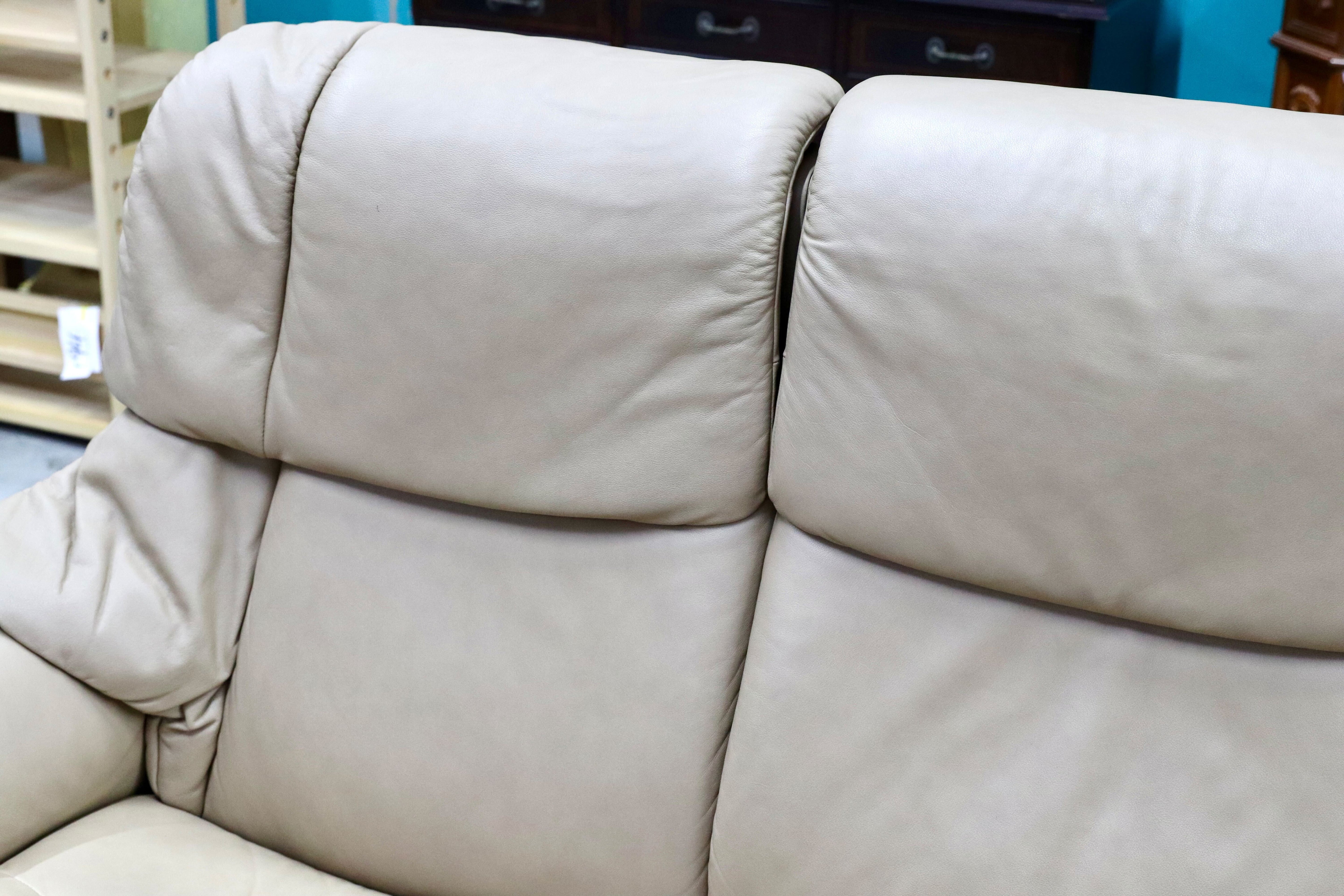 GMHH494○EKORNES / エコーネス エルドラド ハイバック 3人掛けソファ トリプルソファ 総革 北欧 ノルウェー ストレスレス 定価77万
