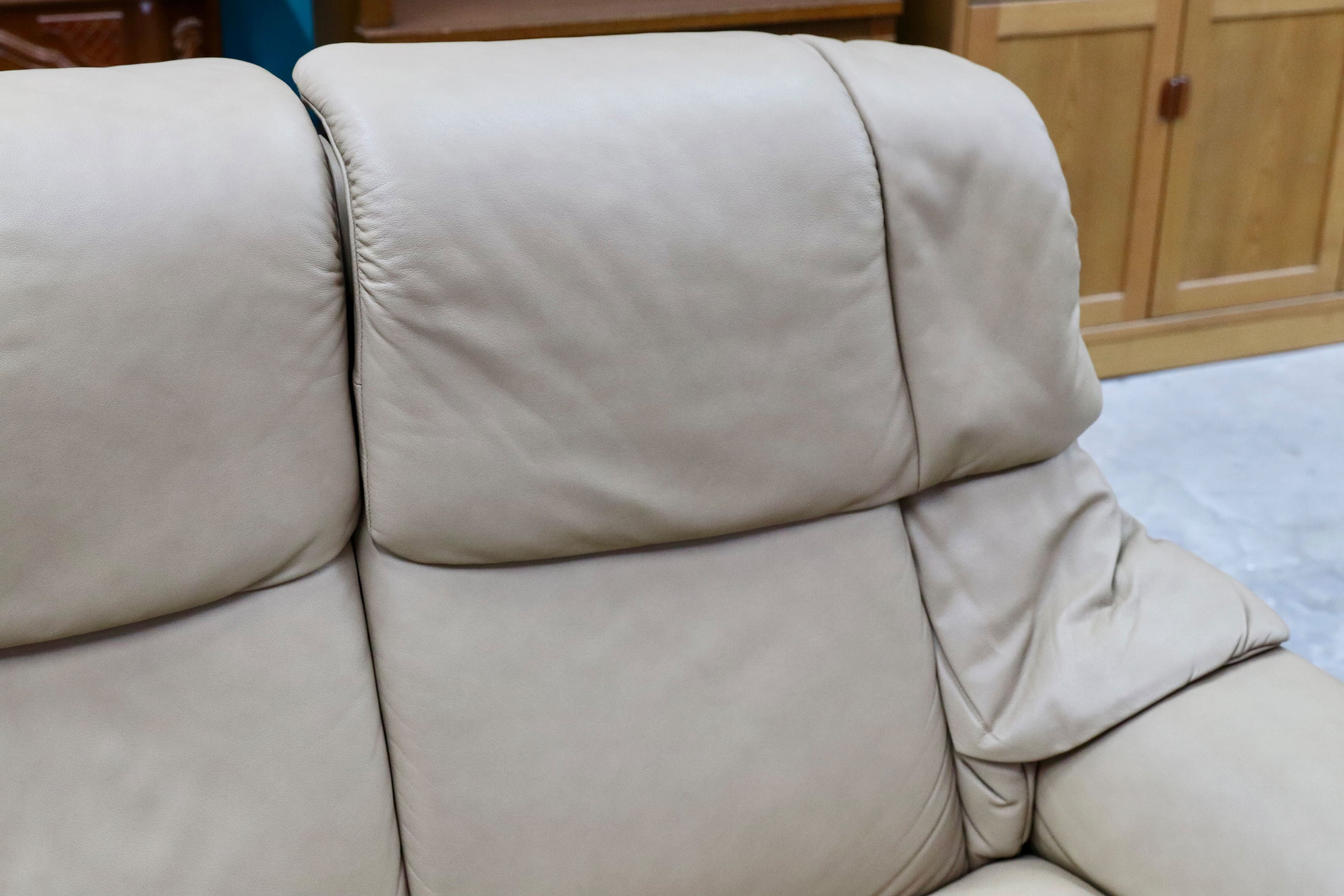 GMHH494○EKORNES / エコーネス エルドラド ハイバック 3人掛けソファ トリプルソファ 総革 北欧 ノルウェー ストレスレス 定価77万