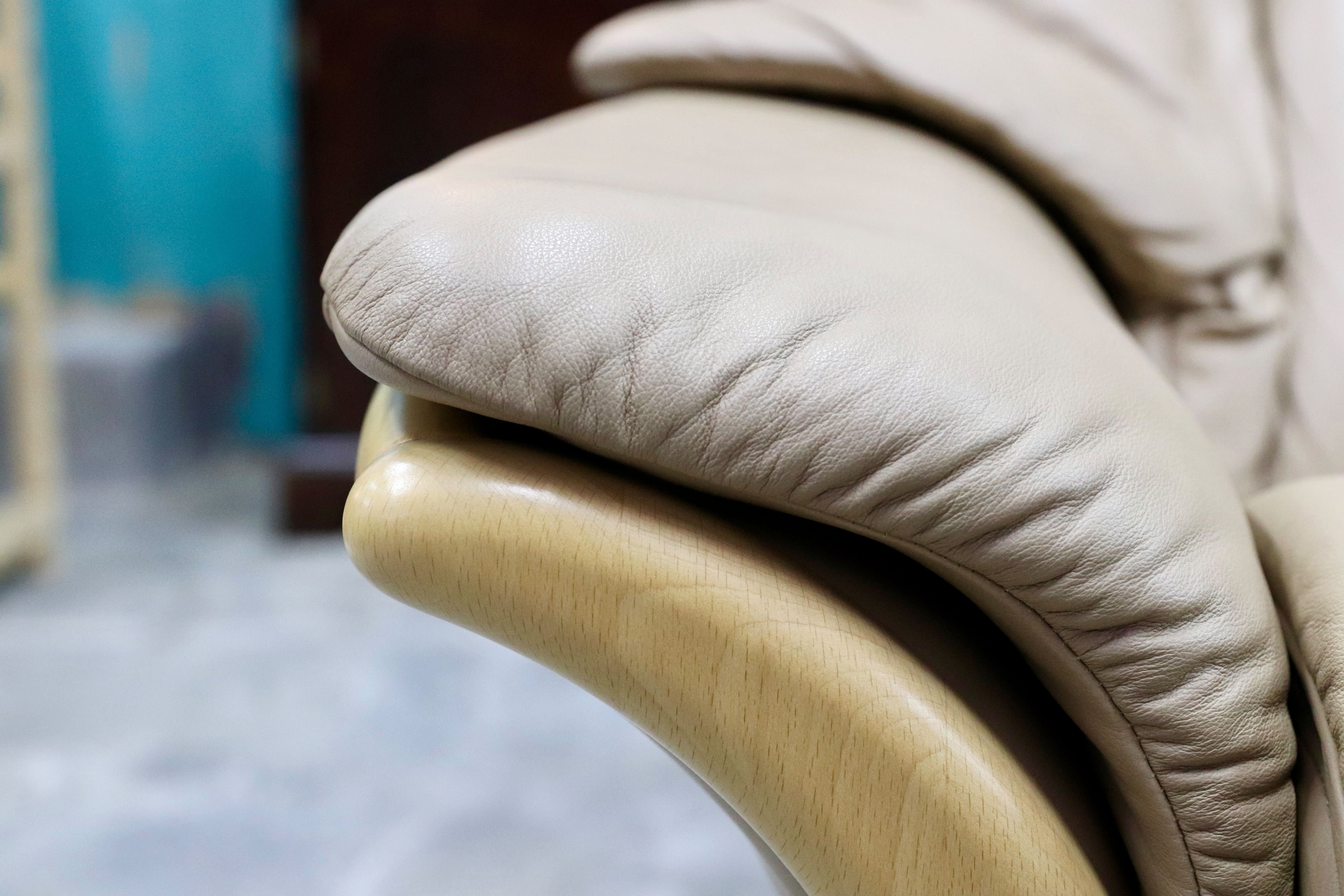 GMHH494○EKORNES / エコーネス エルドラド ハイバック 3人掛けソファ トリプルソファ 総革 北欧 ノルウェー ストレスレス 定価77万