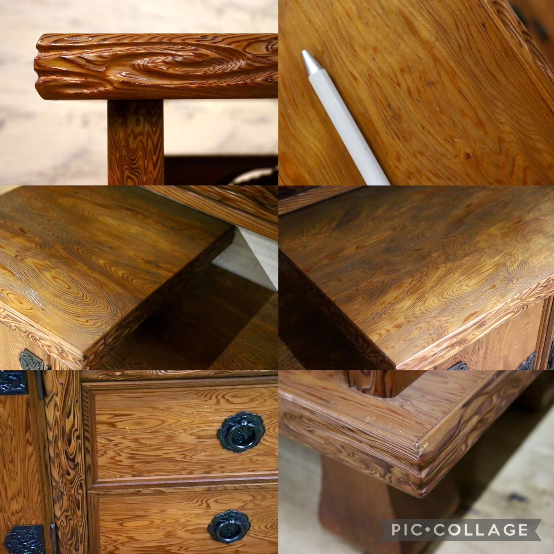 GMIH276○世界遺産屋久杉 茶棚 サイドボード リビングボード 飾り棚