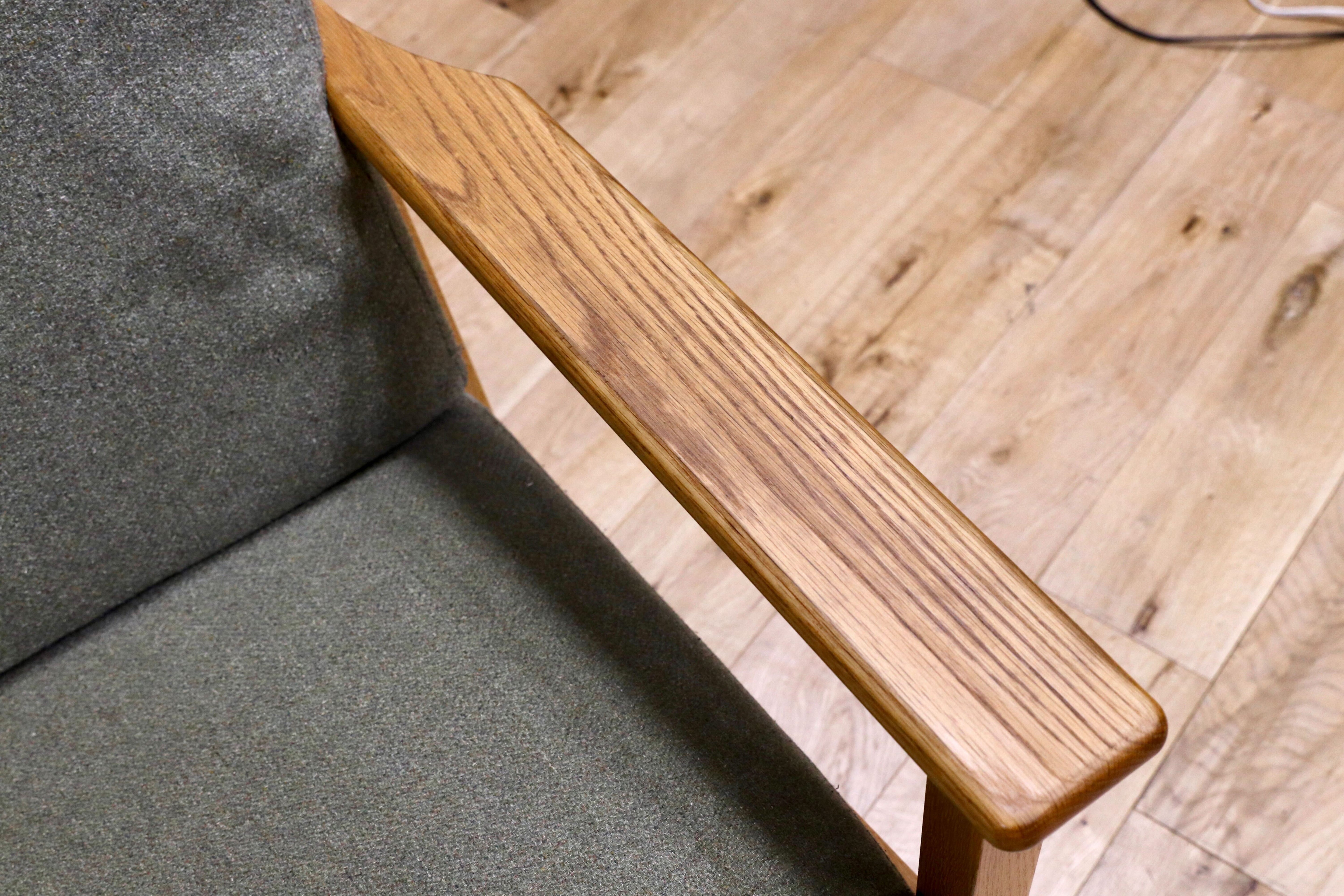 GMIH332○unico / ウニコ VISKA ヴィスカ 3人掛けソファ トリプルソファ オーク材 グリーン 北欧スタイル