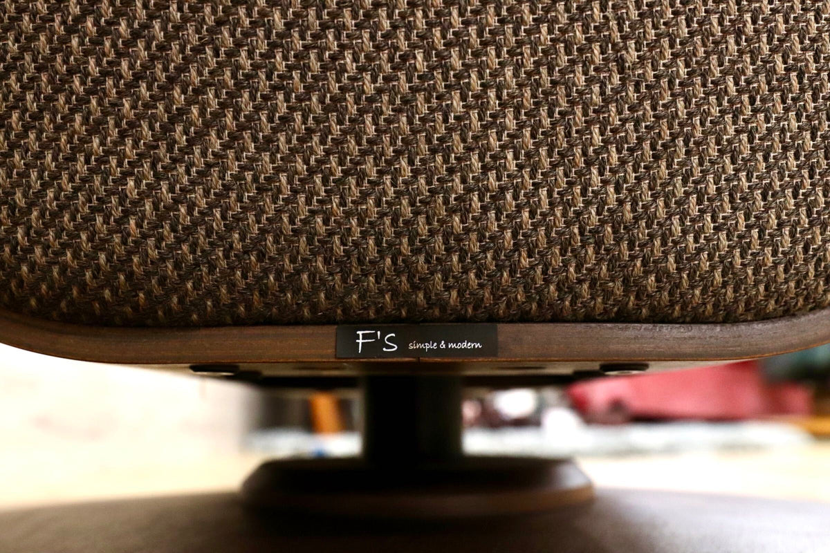 GMJK477B○FUJI FURNITURE / 冨士ファニチア Tapio タピオ ウォールナットカラー ラウンドソファ 中村曻 回転式 ファブリック 約23万