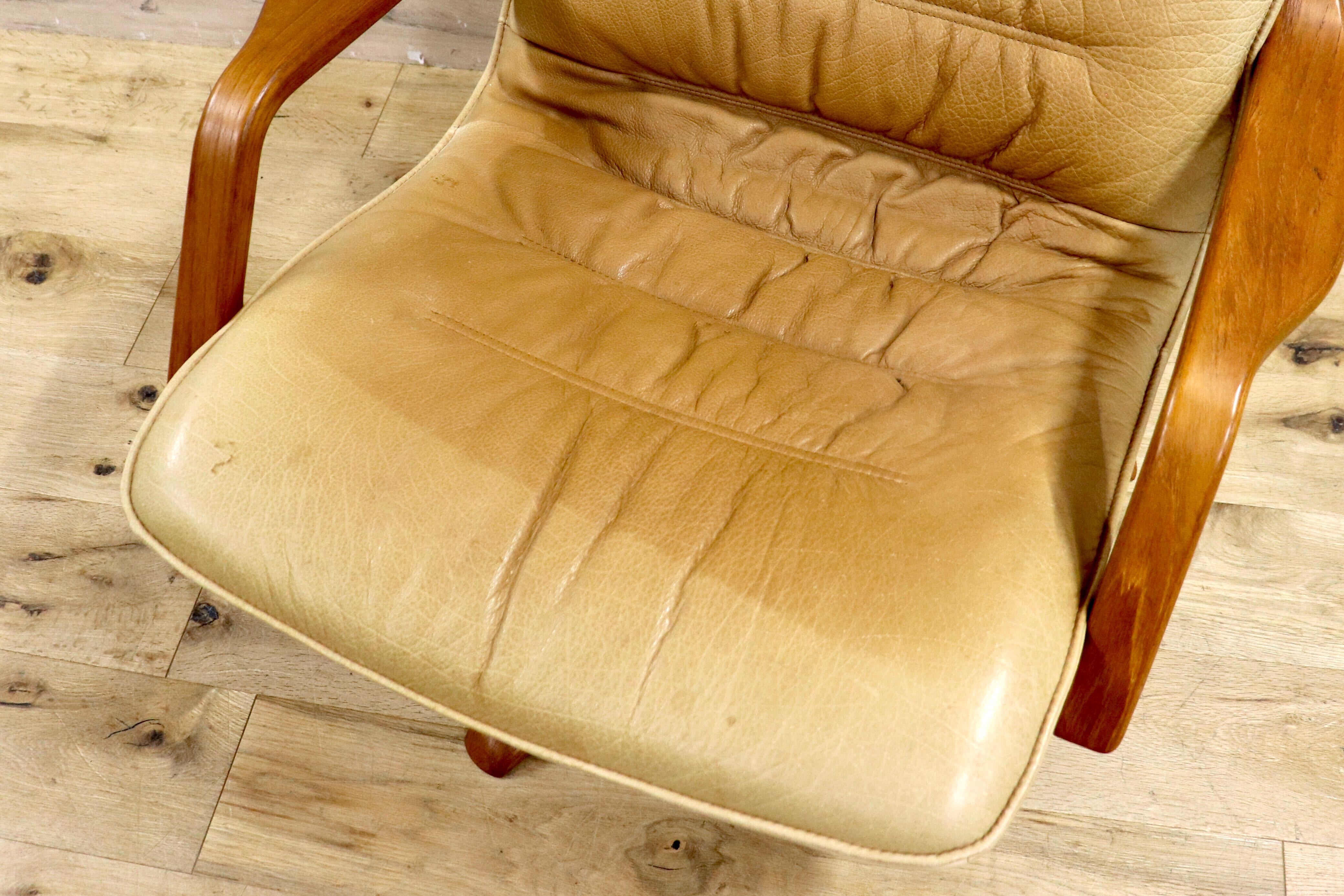 GMIK109A○BERG Furniture / ベルグファニチャー 1人掛けソファ ラウンジチェア 回転式 本革 ミッドセンチュリー ヴィンテージ デンマーク