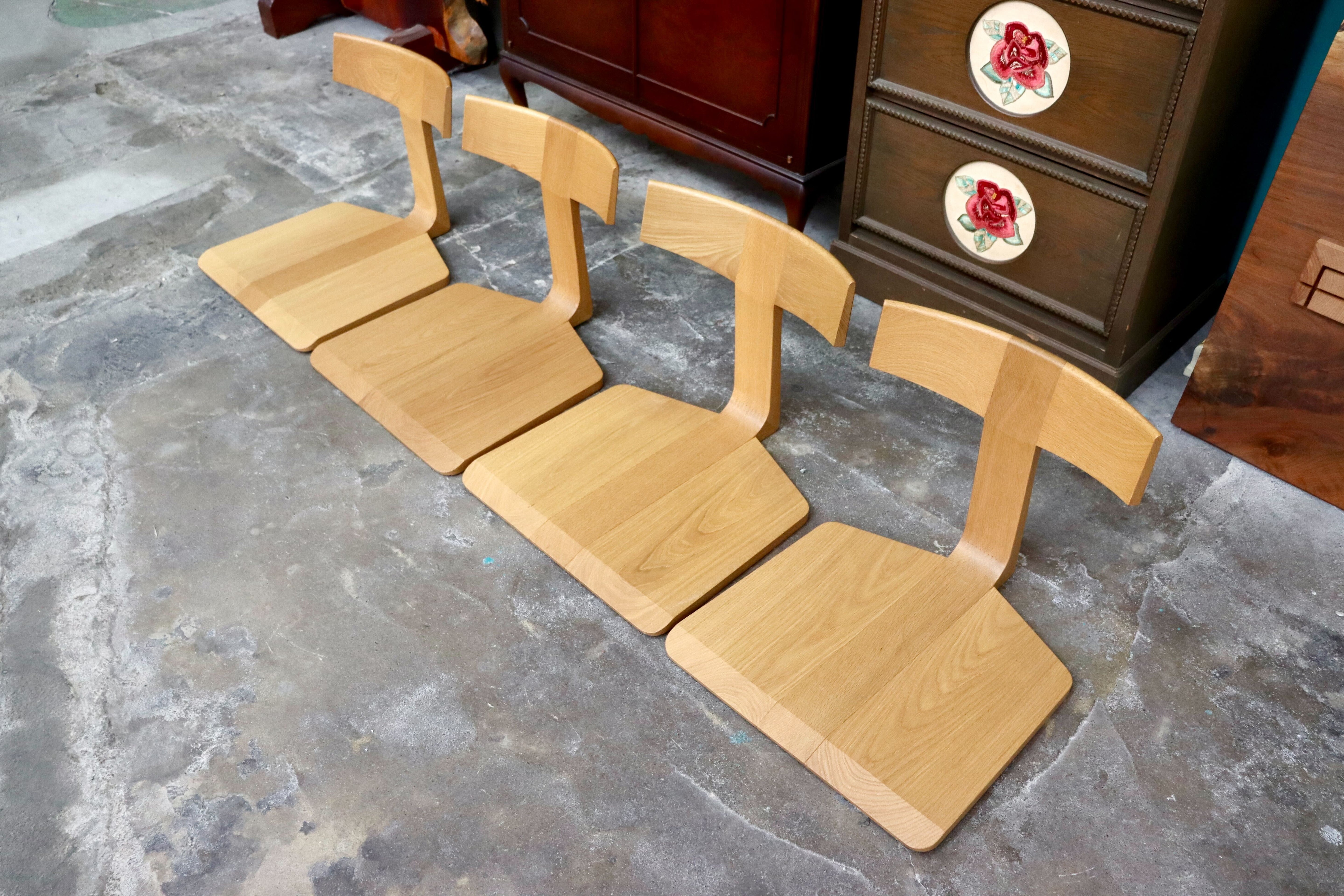 GMIH497B○座椅子 座敷椅子 ローチェア オーク無垢材 和家具 座敷 和室 4脚セット カントリー ナチュラル 検）匠工芸 日進木工 ACTUS