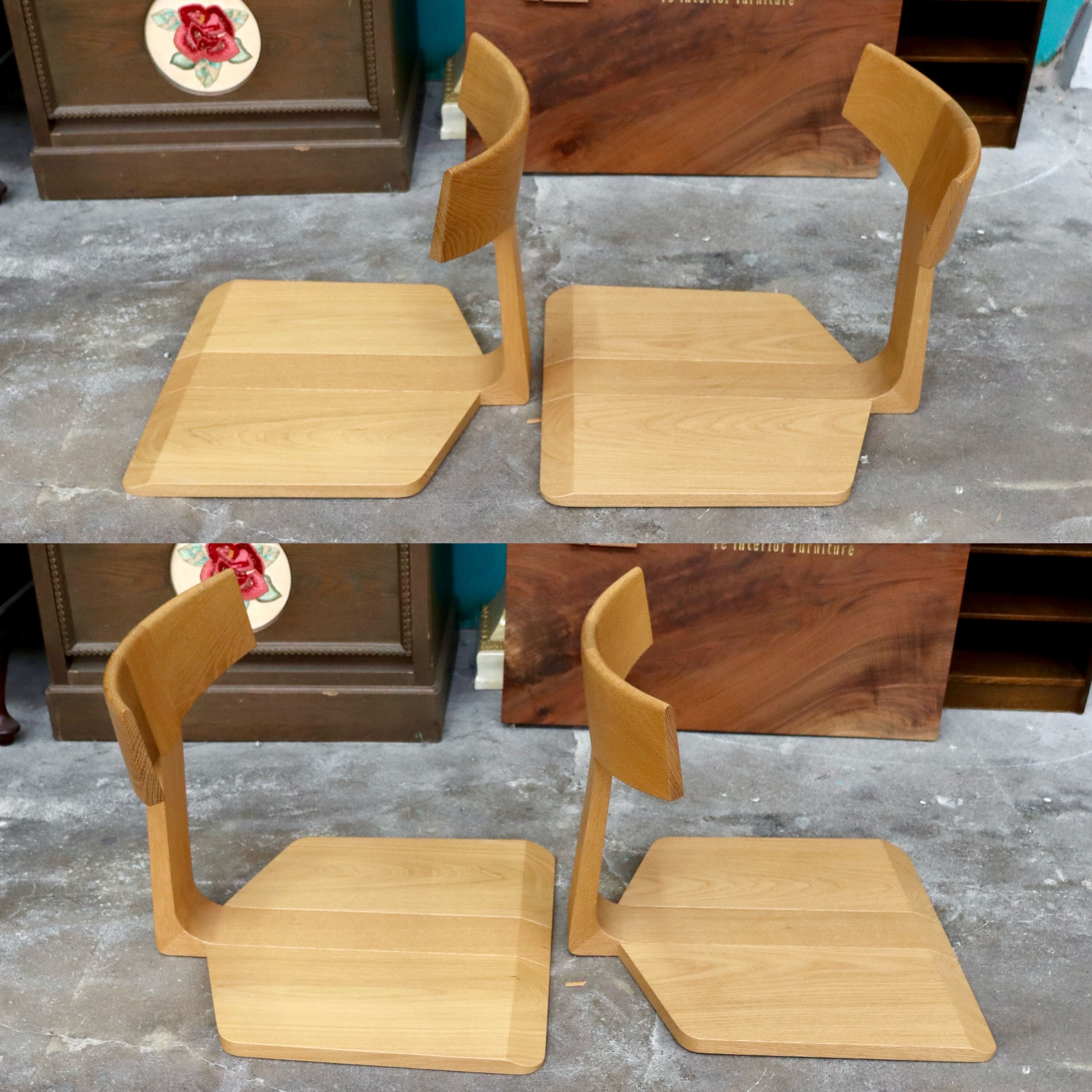 GMIH497B○座椅子 座敷椅子 ローチェア オーク無垢材 和家具 座敷 和室 4脚セット カントリー ナチュラル 検）匠工芸 日進木工 ACTUS