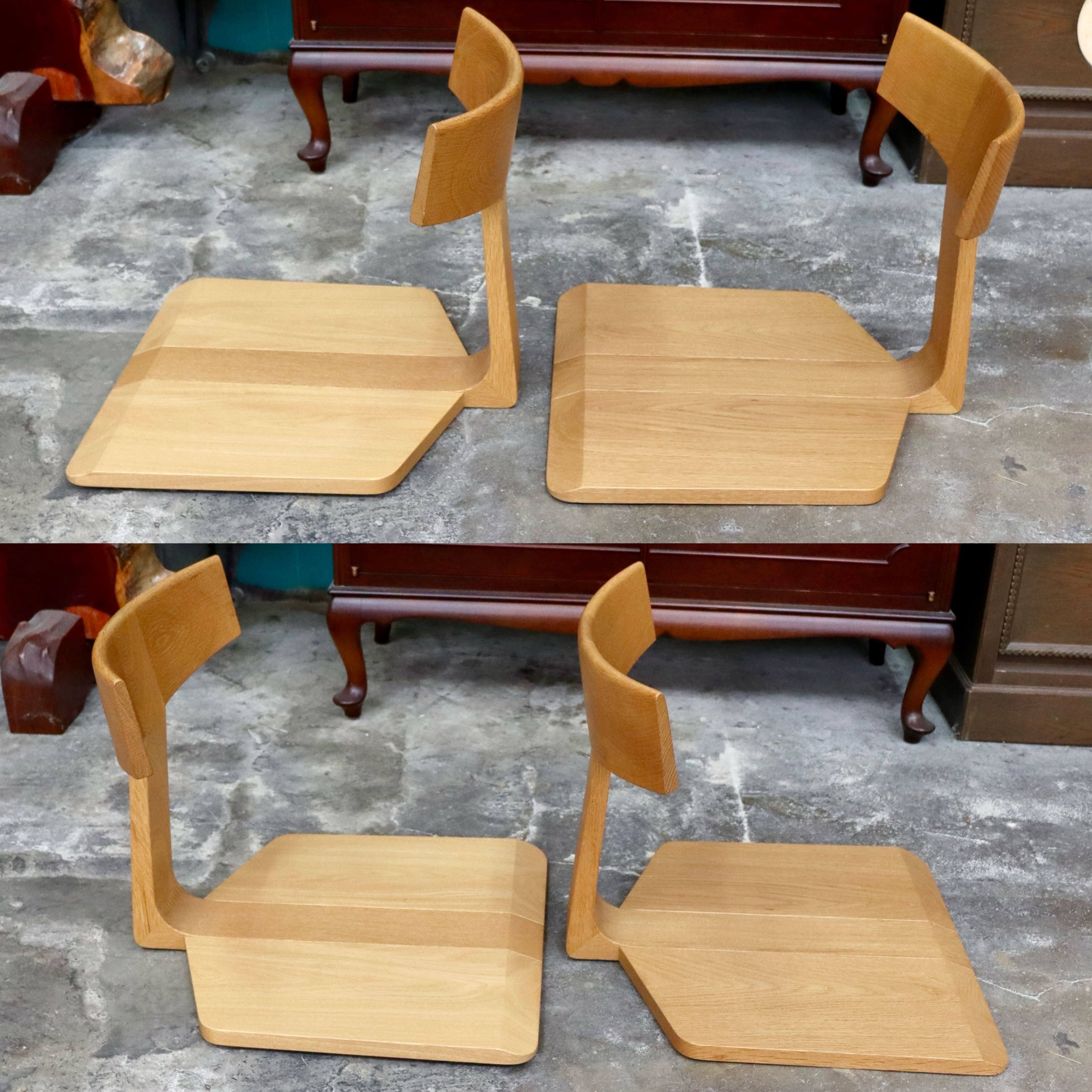 GMIH497B○座椅子 座敷椅子 ローチェア オーク無垢材 和家具 座敷 和室 4脚セット カントリー ナチュラル 検）匠工芸 日進木工 ACTUS