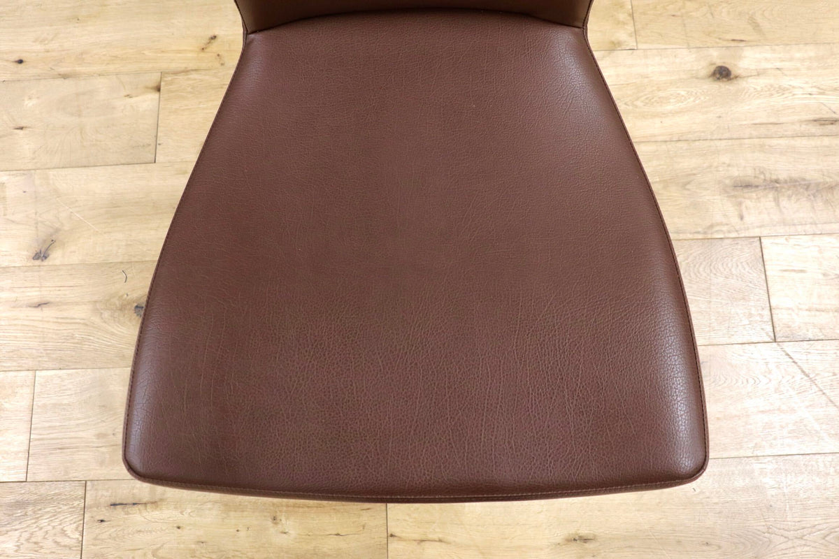 GMJS320B◯karimoku / カリモク ダイニングチェア 椅子 ハイバックチェア アームレスチェア 合皮 国産家具 モダン 約16万円 2脚セット