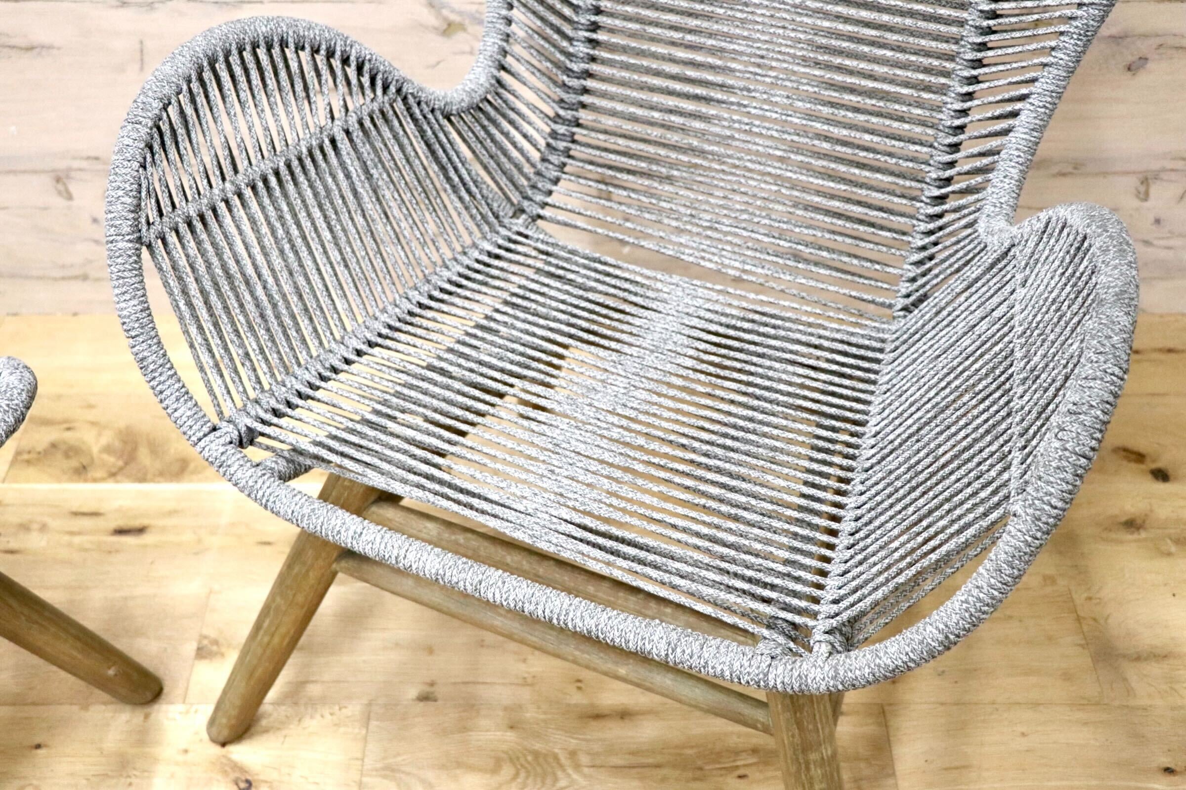 GMJH151◯NAUTIN / ノイジン ゴードリラックスチェア ラウンジチェア オットマン ナチュラル モダン 展示品